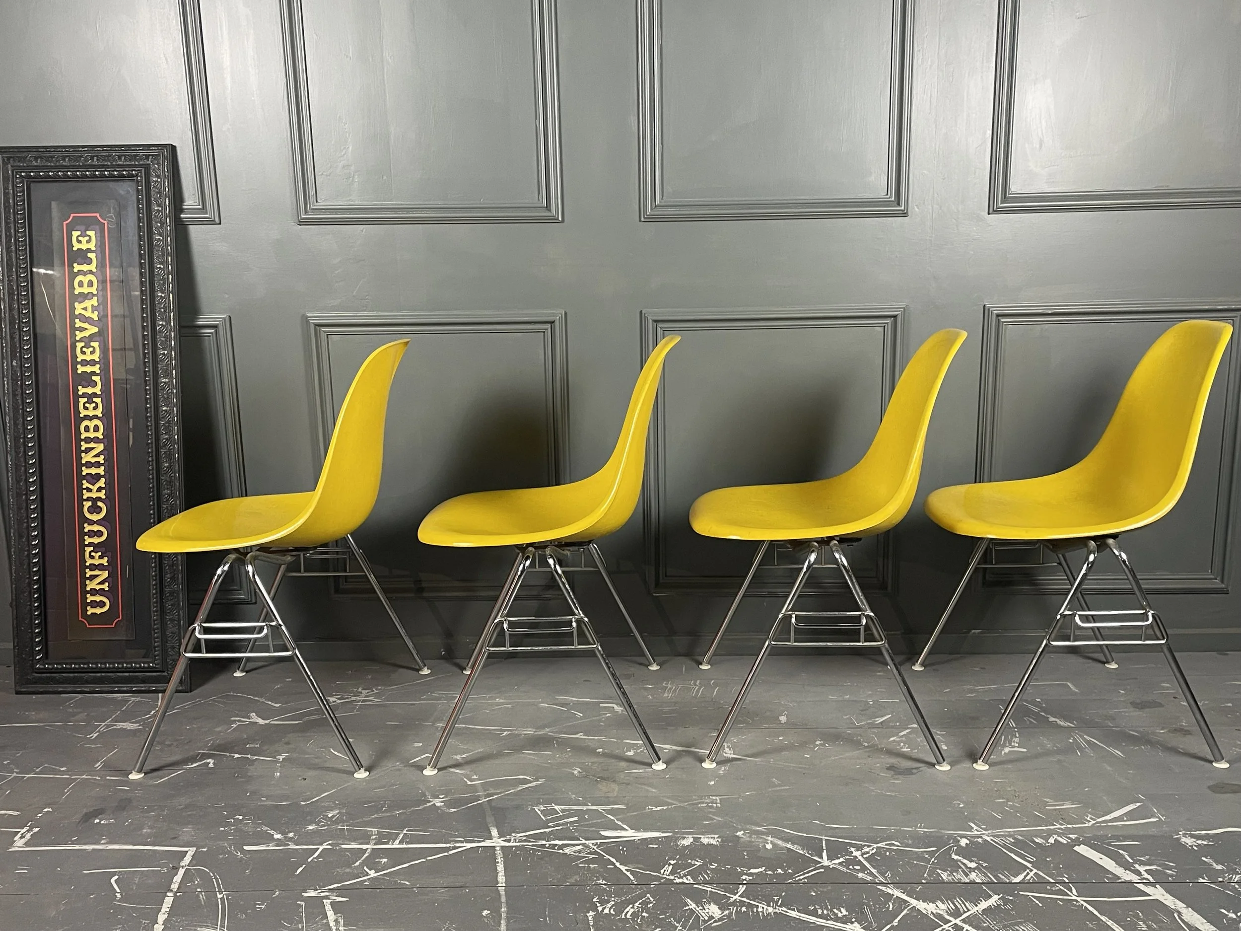 Set of Four Eames Chairs