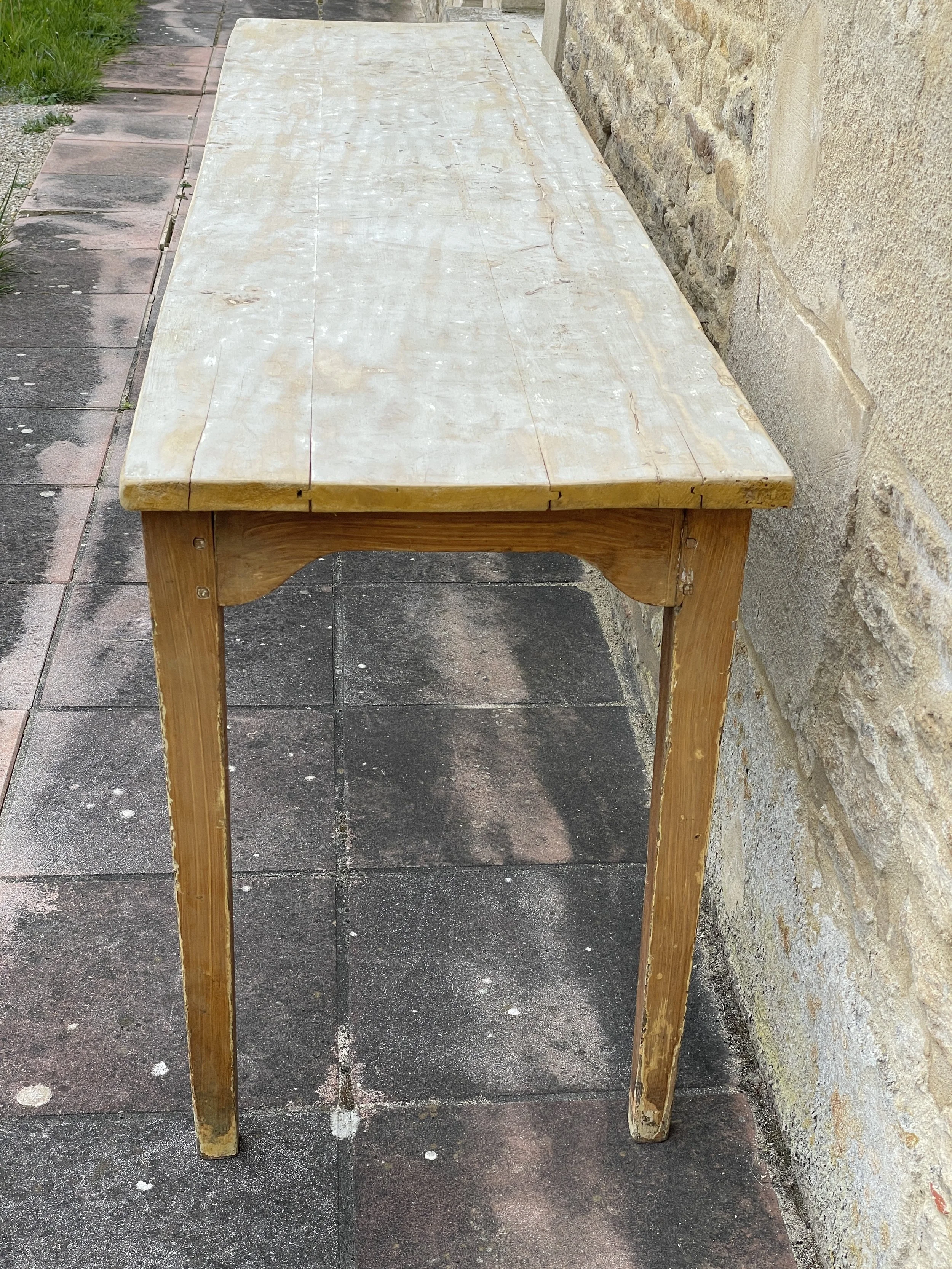 French 1950s Dairy Prep Table