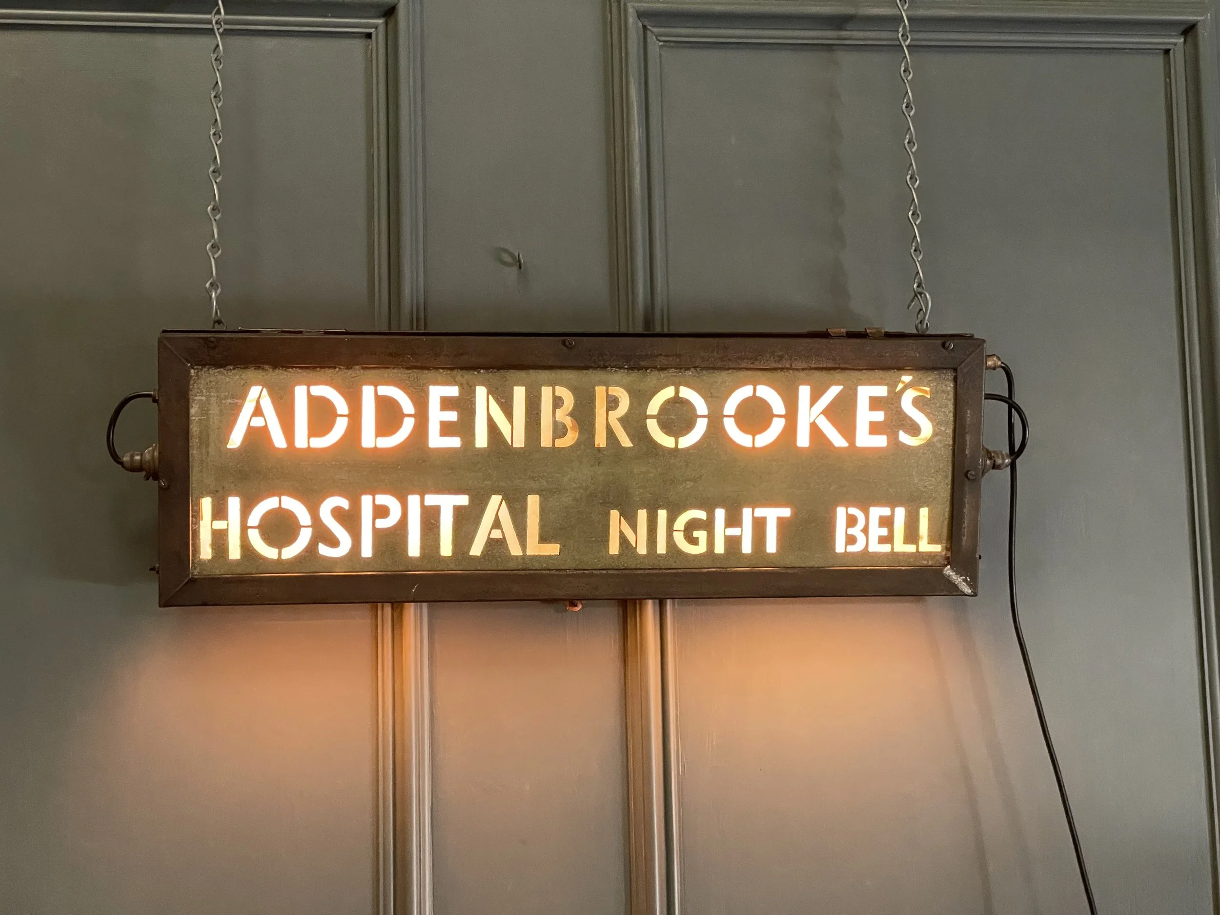 Addenbrooke's Hospital Illuminated Sign