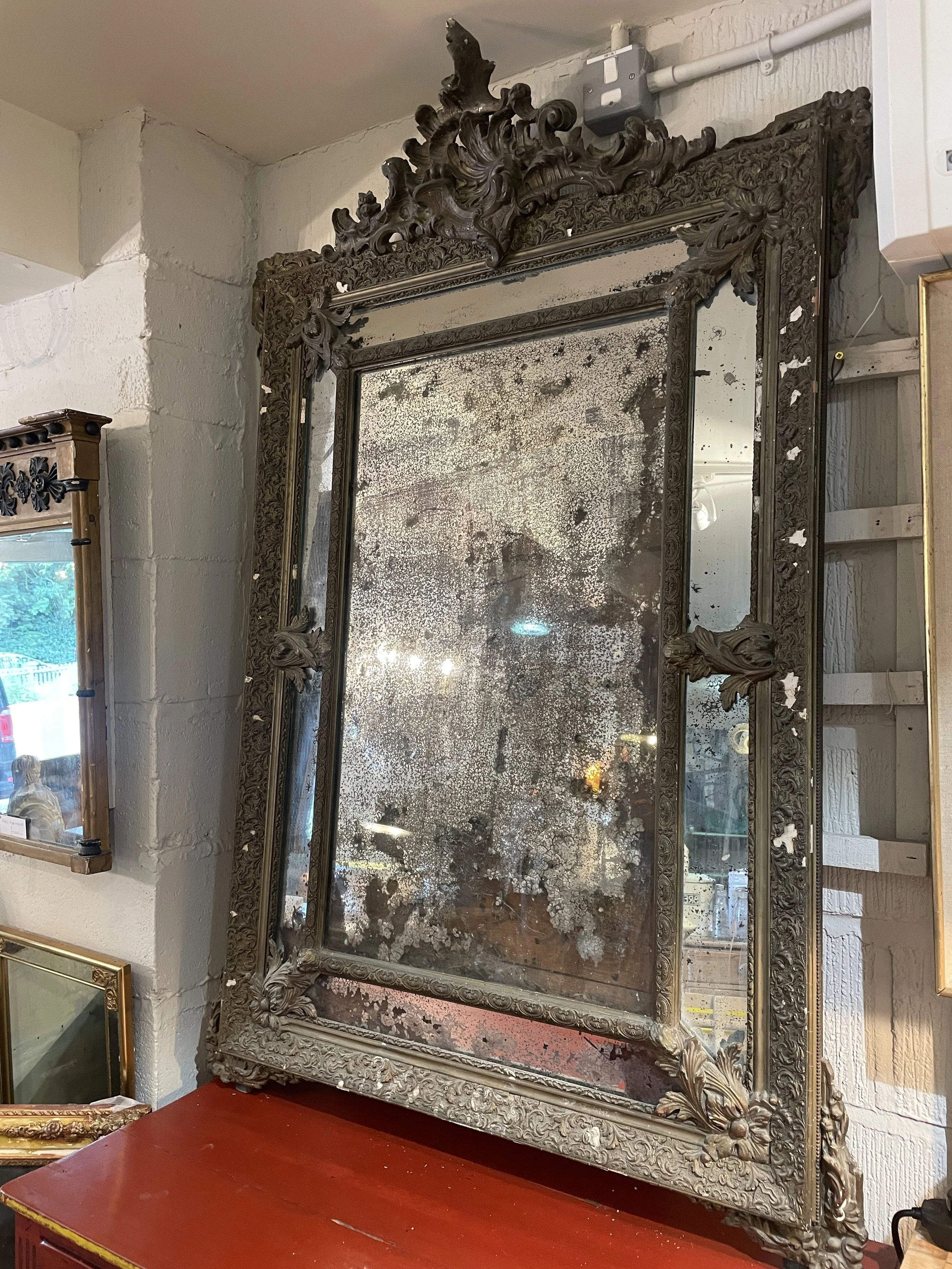Large Louis XVI Parclose Mirror c1890