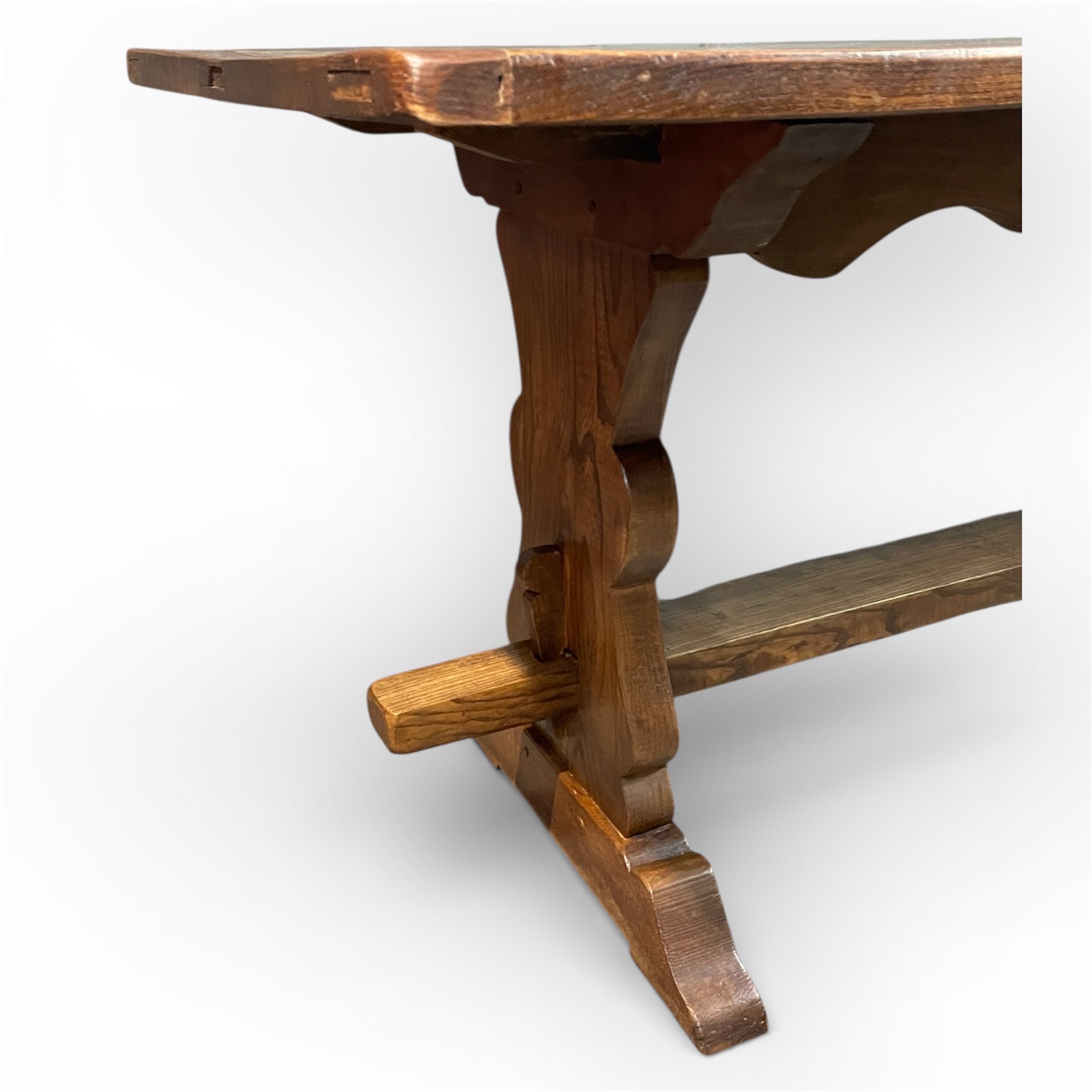 Antique Refectory Elm Dining Table