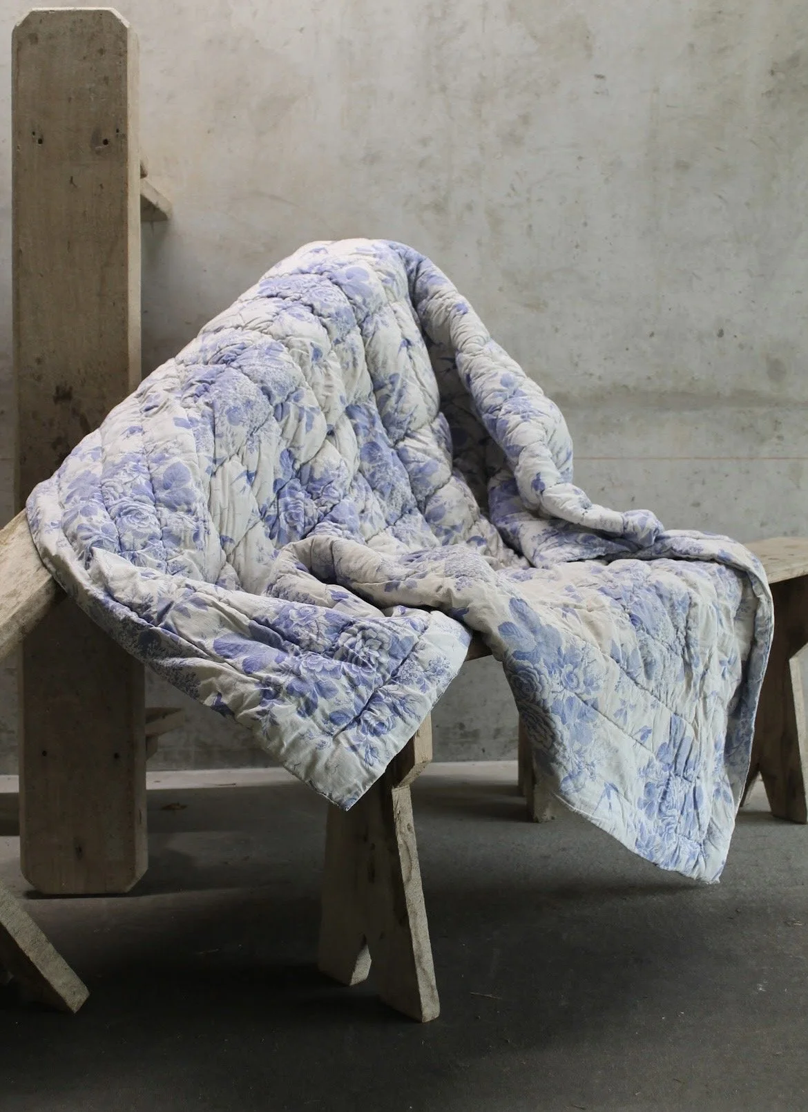 19th Century French Toile de Jouy Quilt