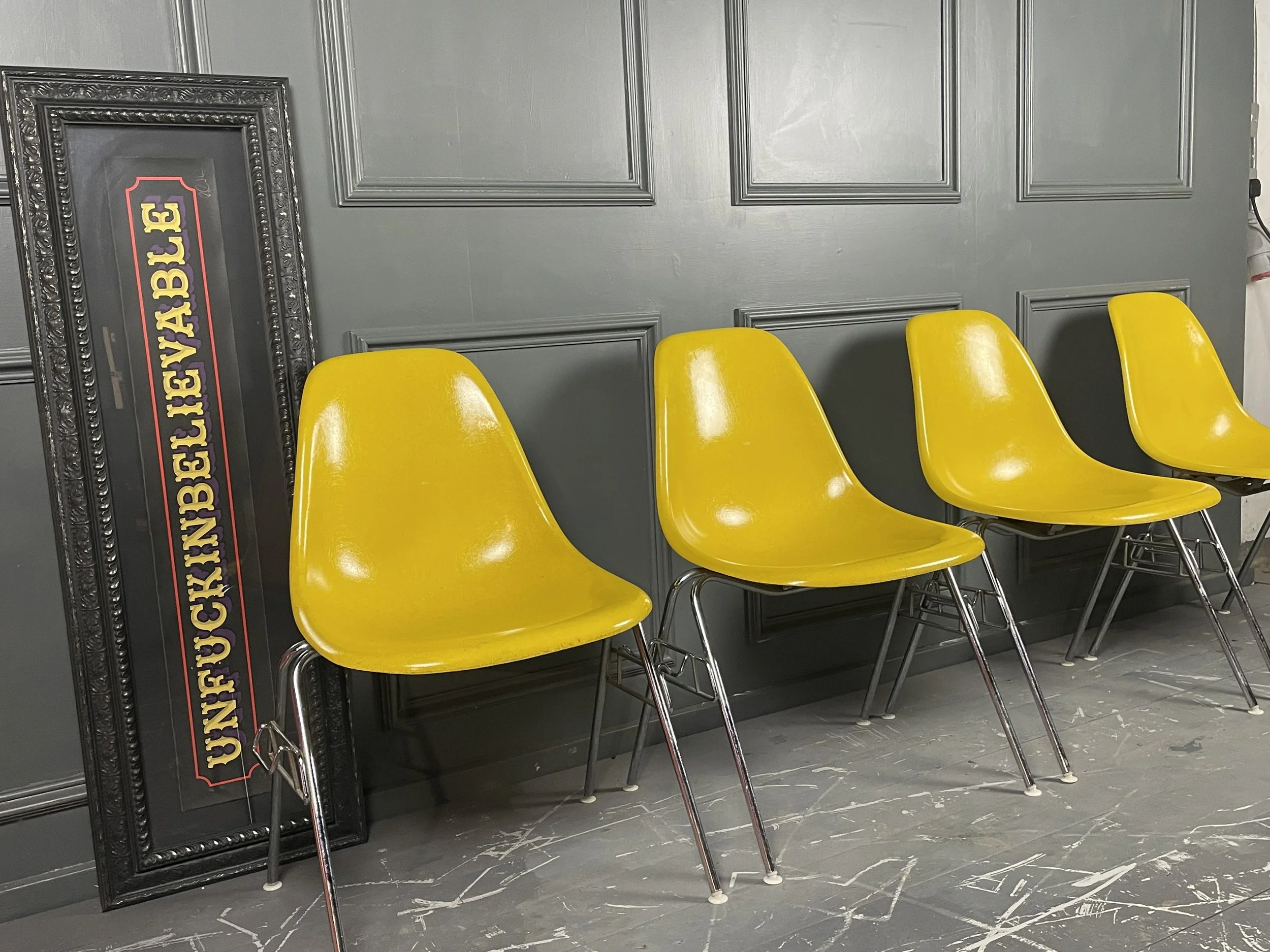 Set of Four Eames Chairs