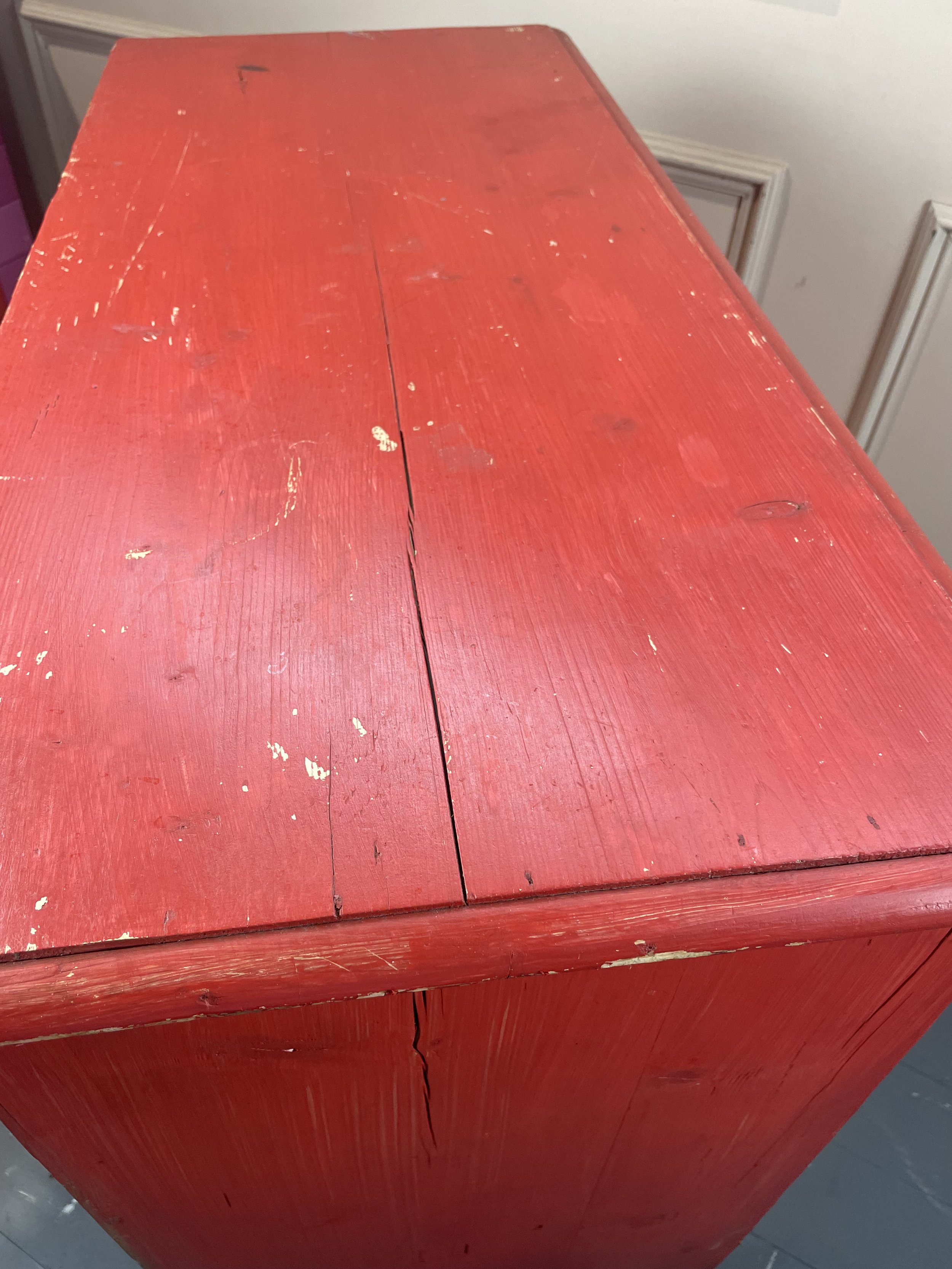 Painted Pine Chest of Drawers