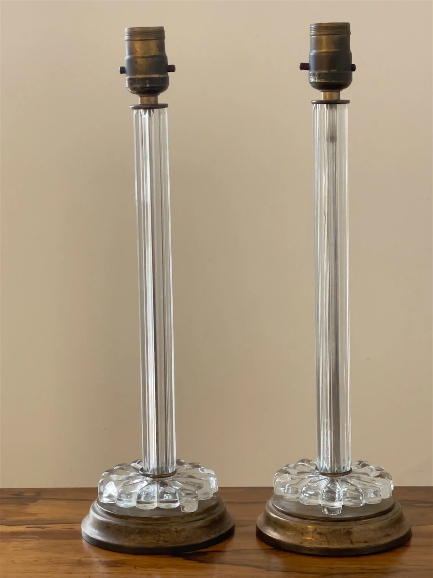 Pair of 1940s American Boudoir Lamps