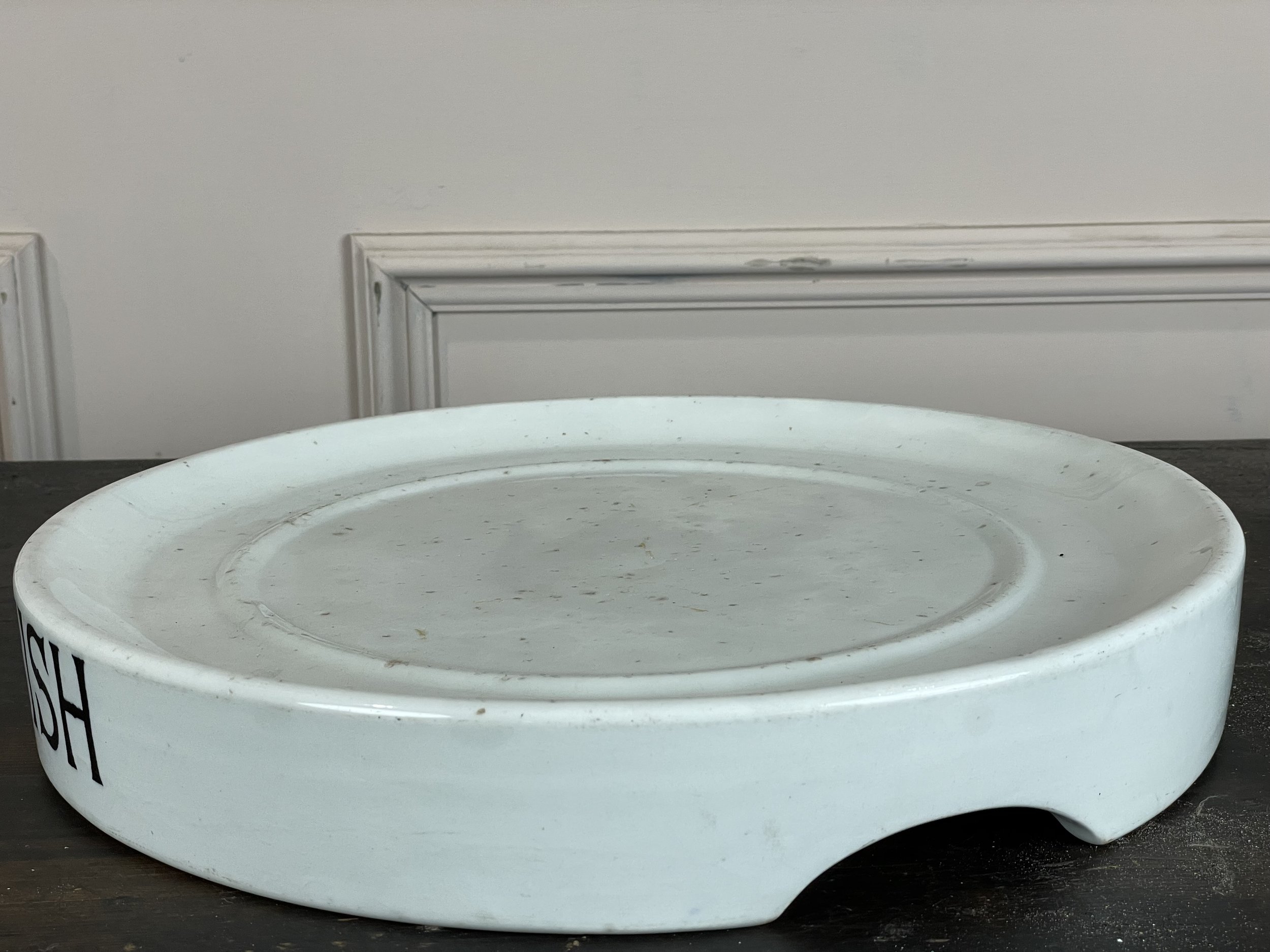 Early 20th Century Ironstone Butchers Slab