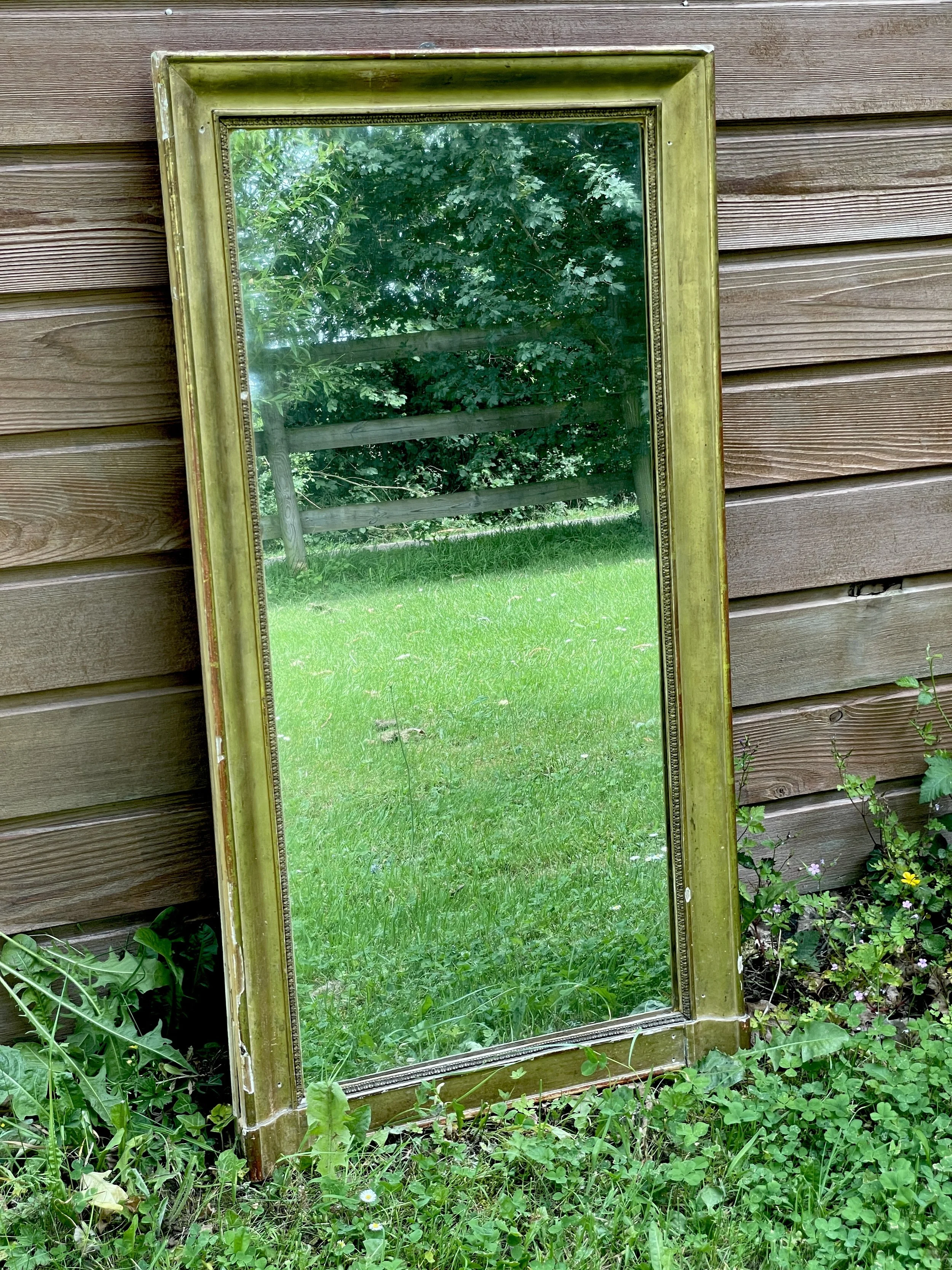 19th Century Gilt Rectangular Mirror