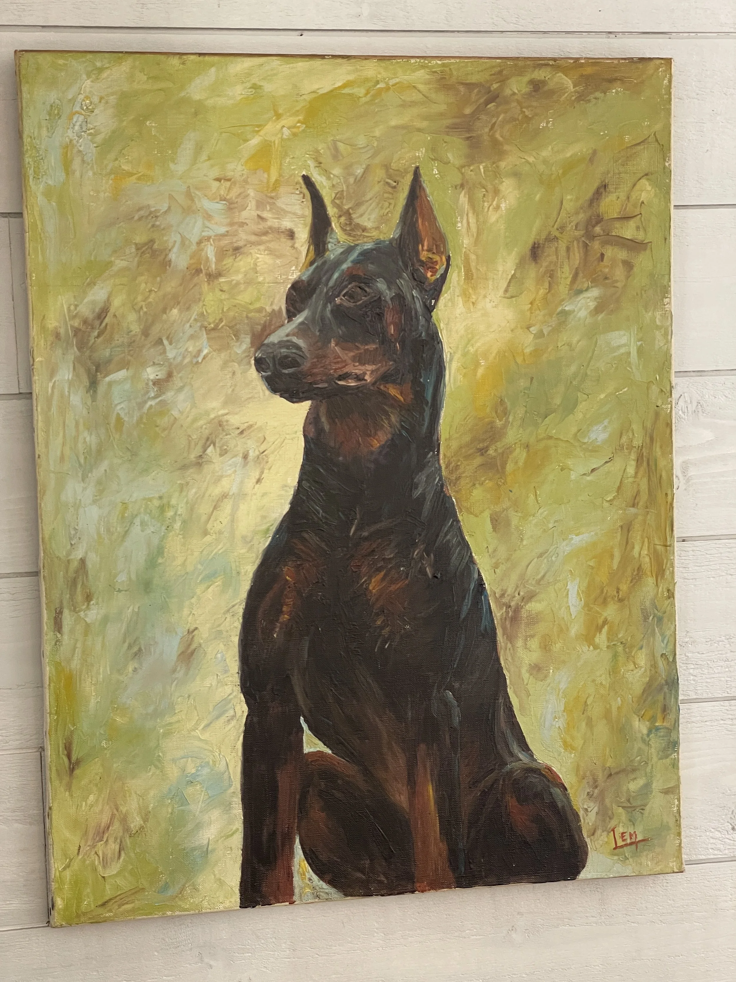 Oil on Canvas - Rottweiler