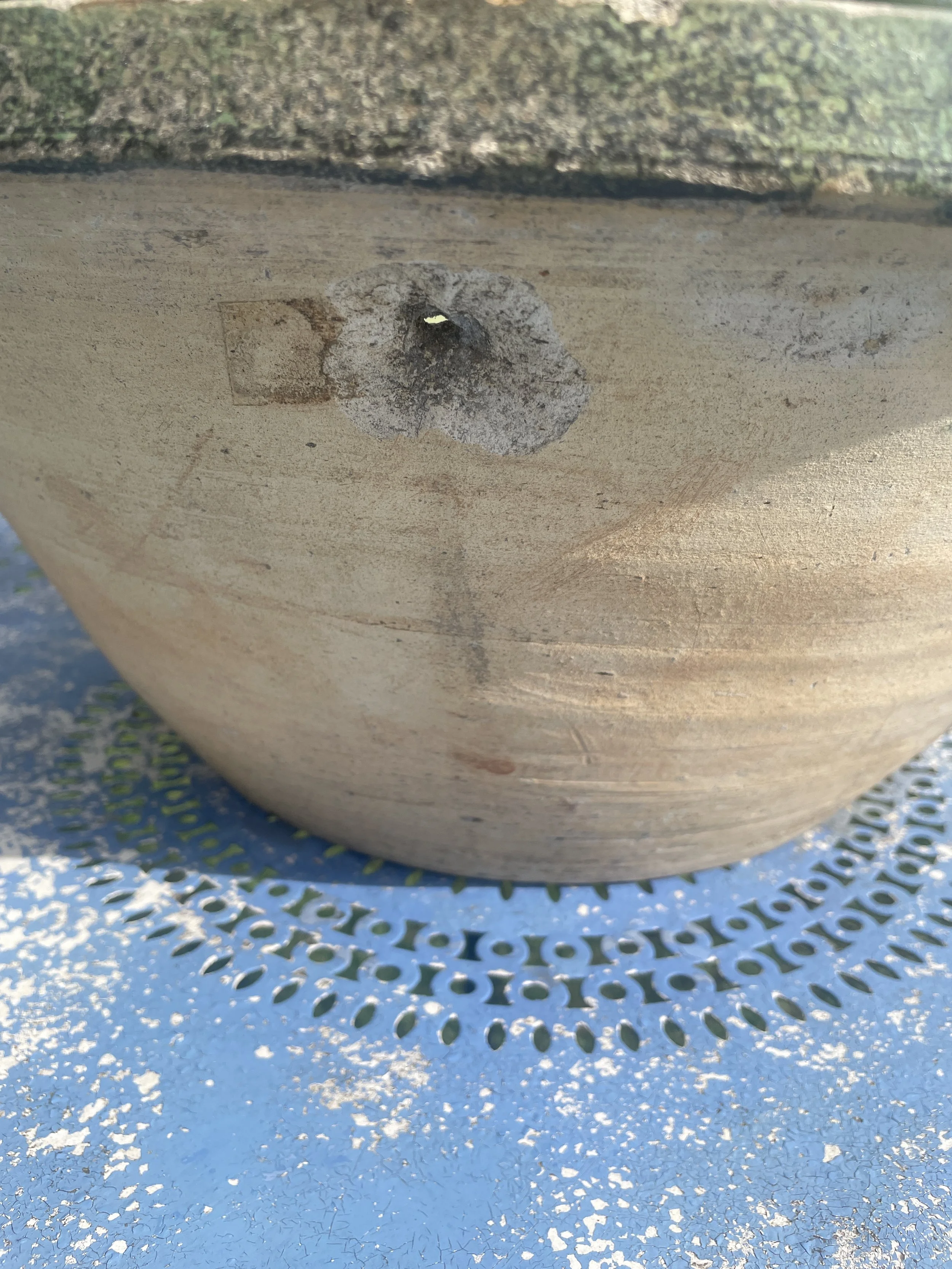 Large French Green Tian Bowl