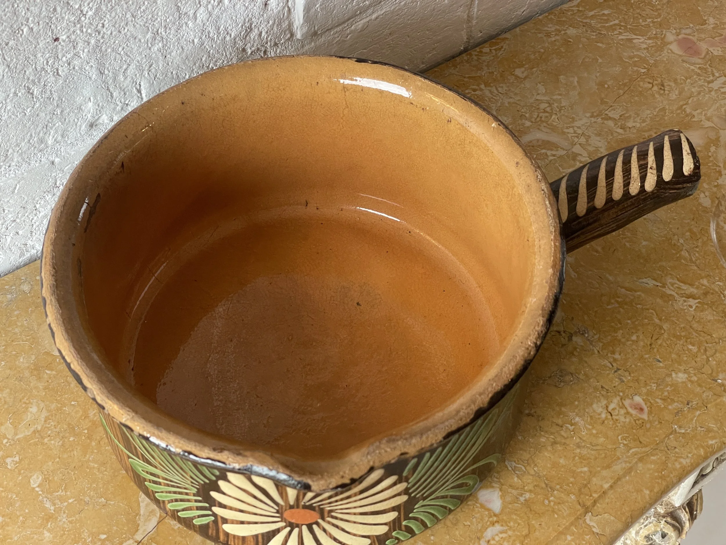 1950s Glazed Stonewear Soufflenheim Pot