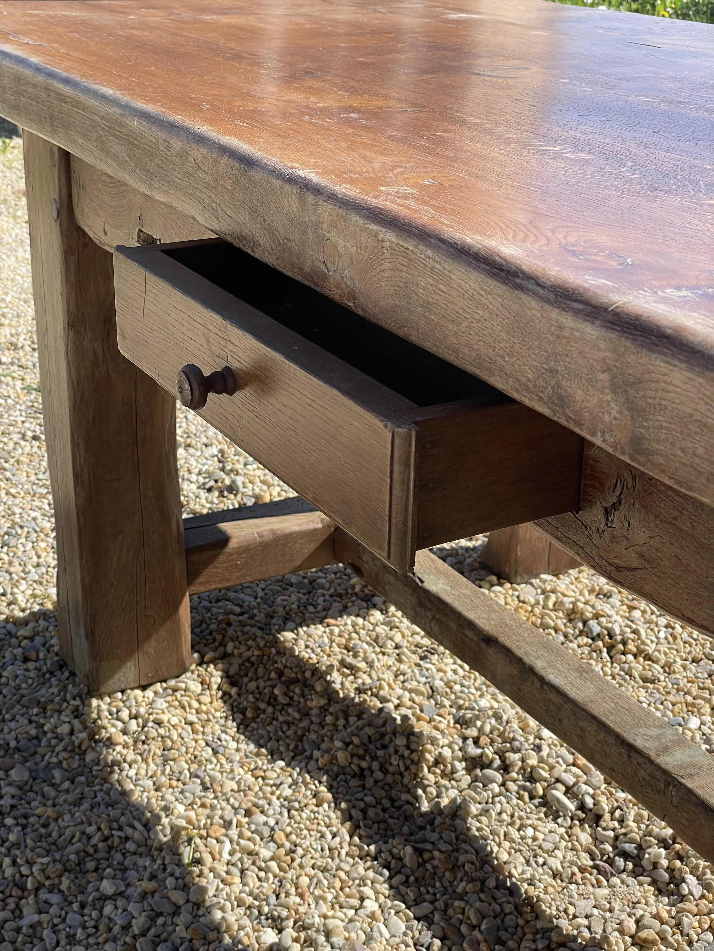 French Oak Country Farmhouse Table