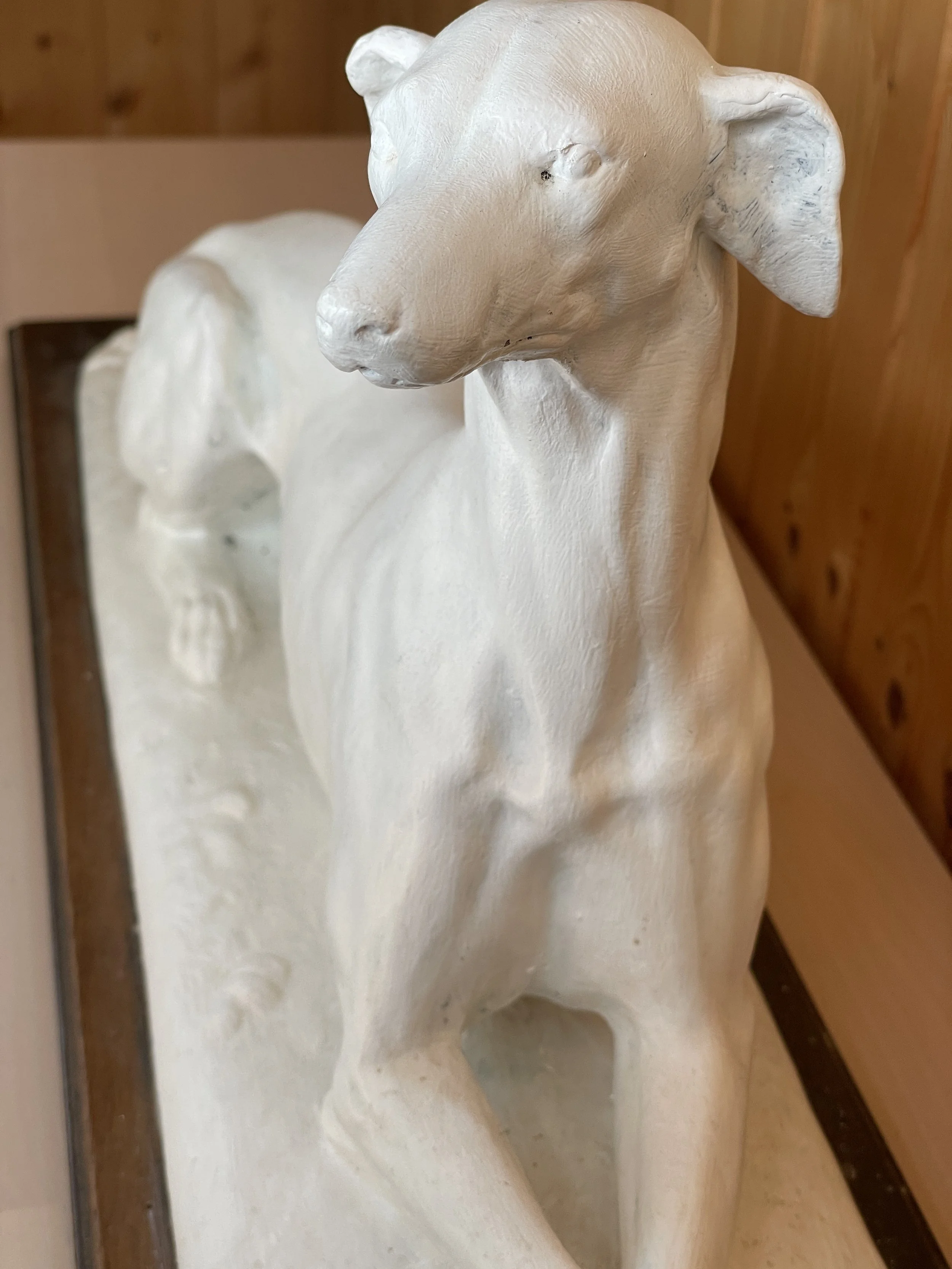 1937 Plaster Model of a Greyhound