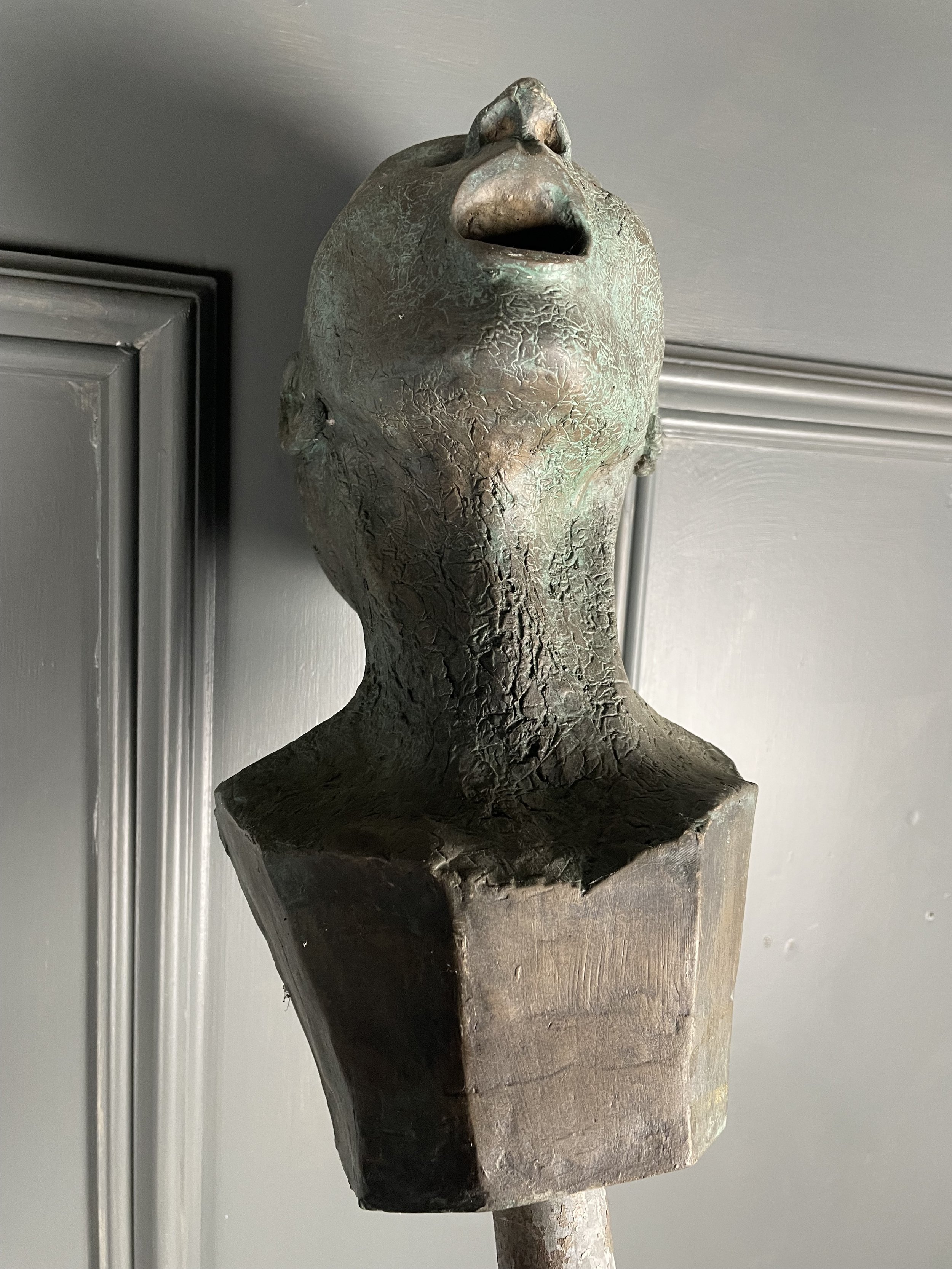 Patinated Bronze Sculpture
