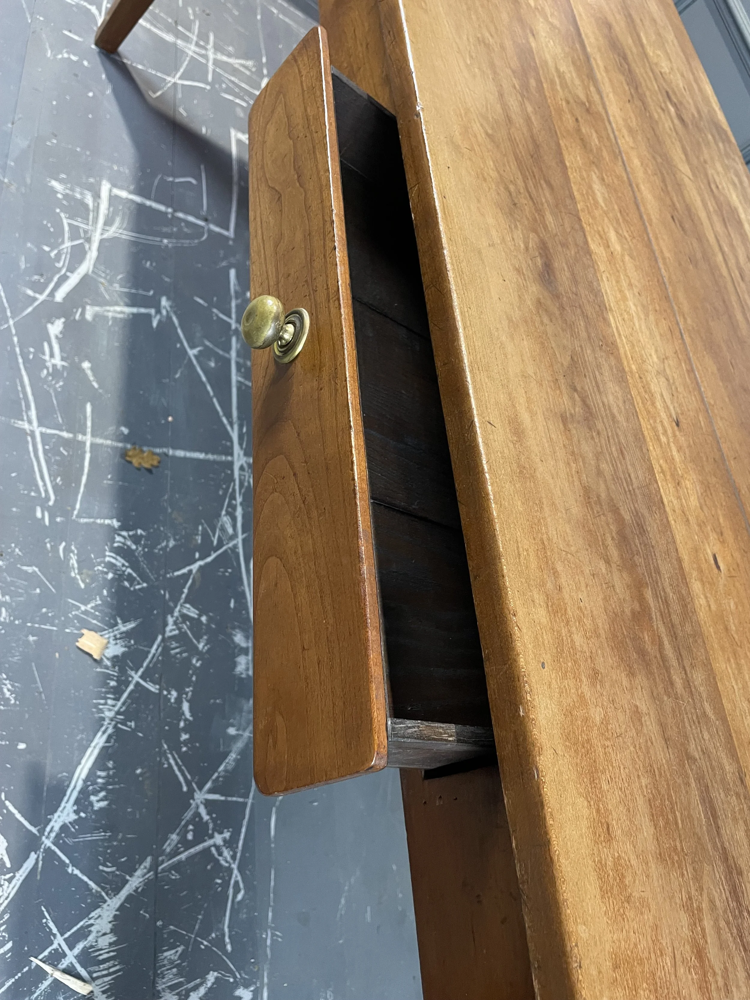 Antique French Cherry Wood Table