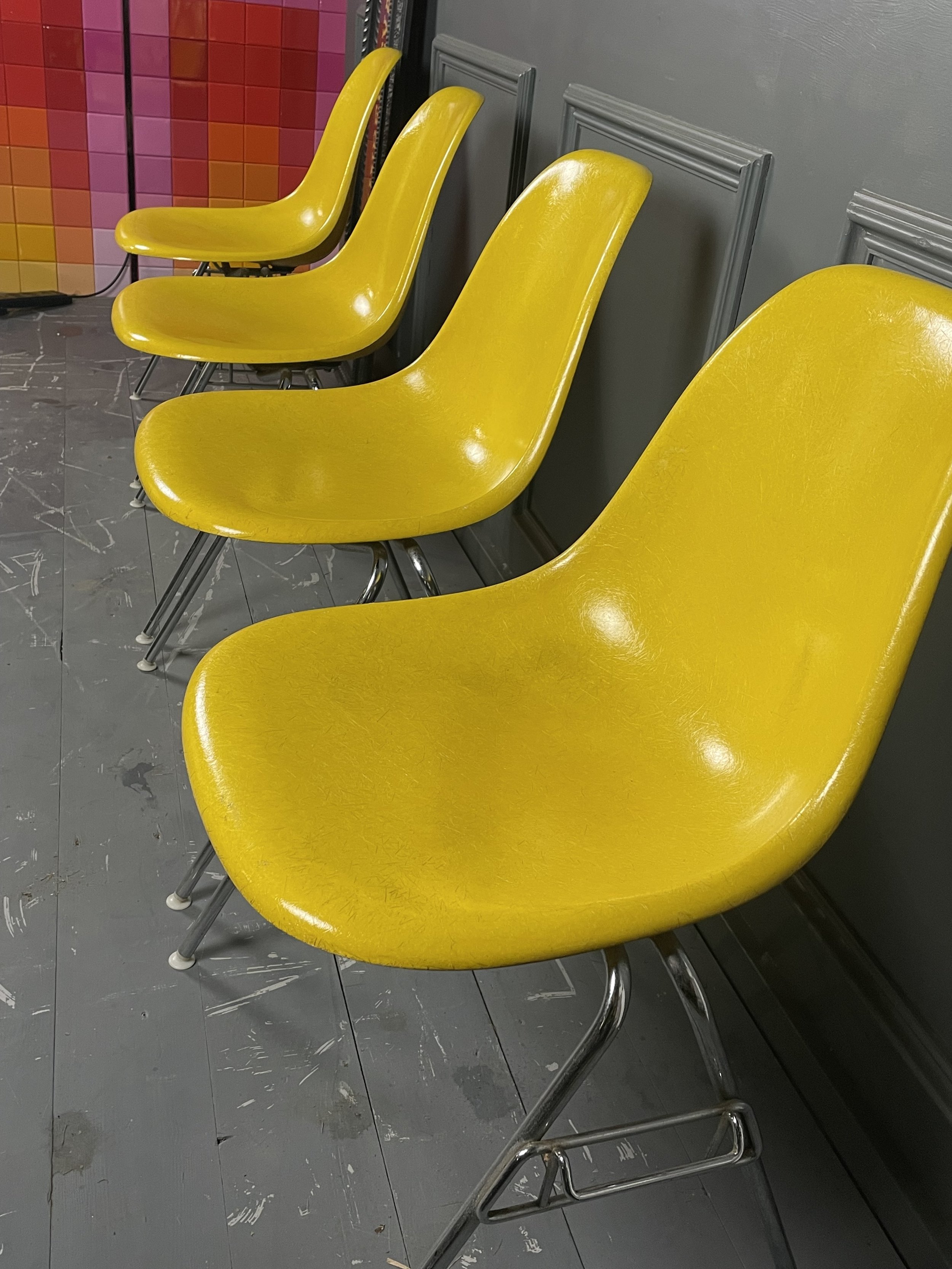 Set of Four Eames Chairs