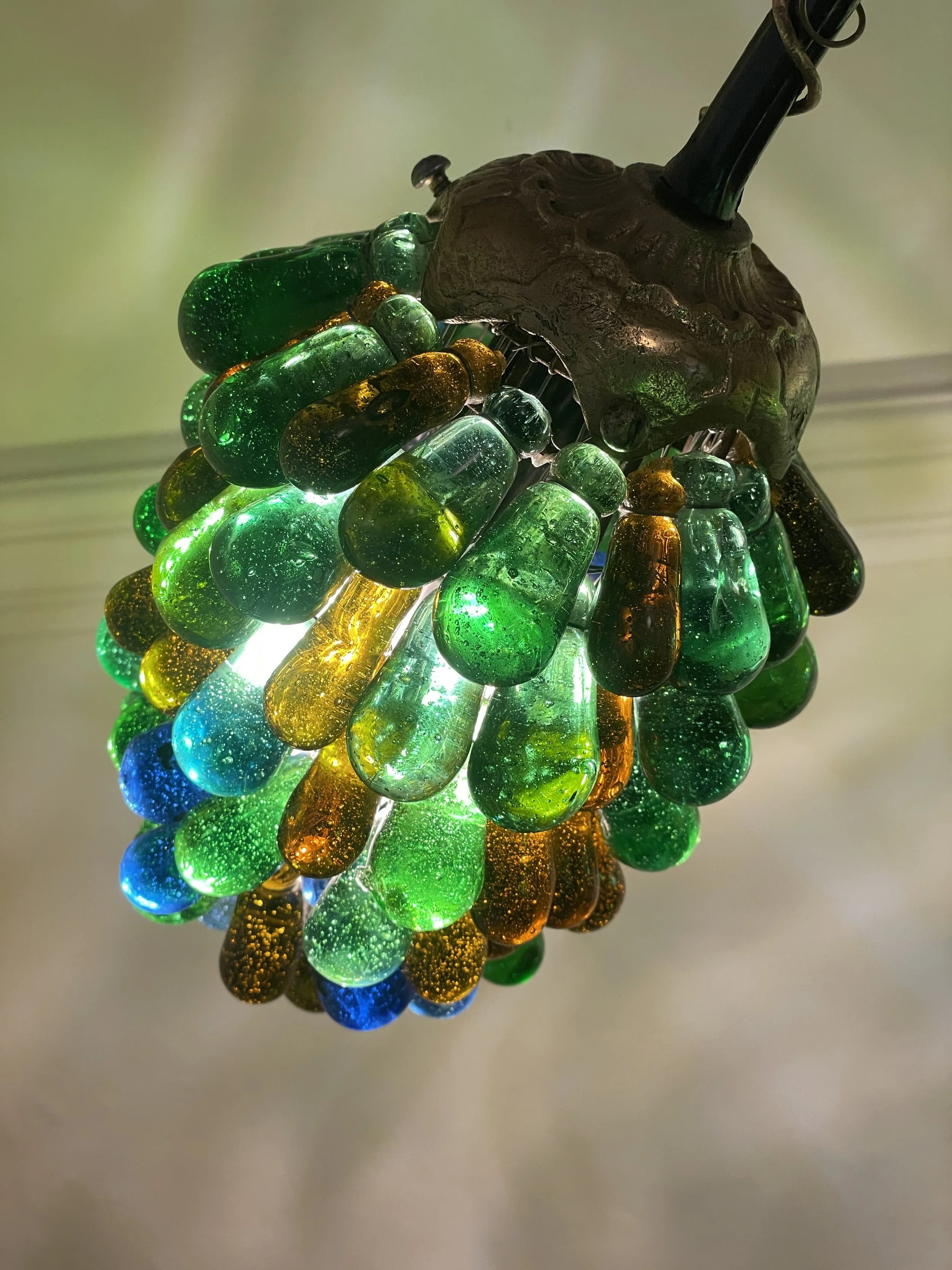 Mid Century Murano Grape Lamp