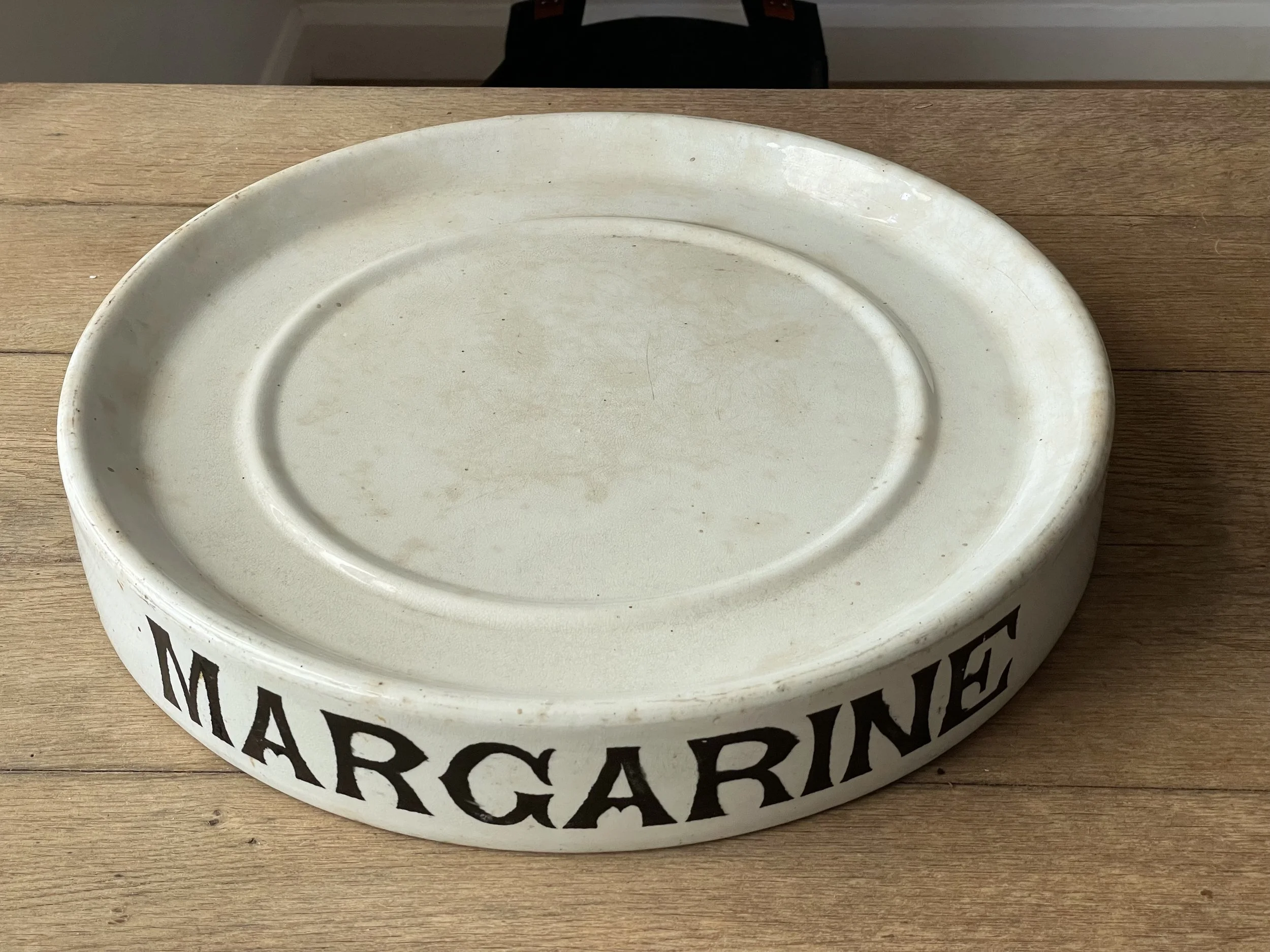 Antique Ironstone Margarine Slab