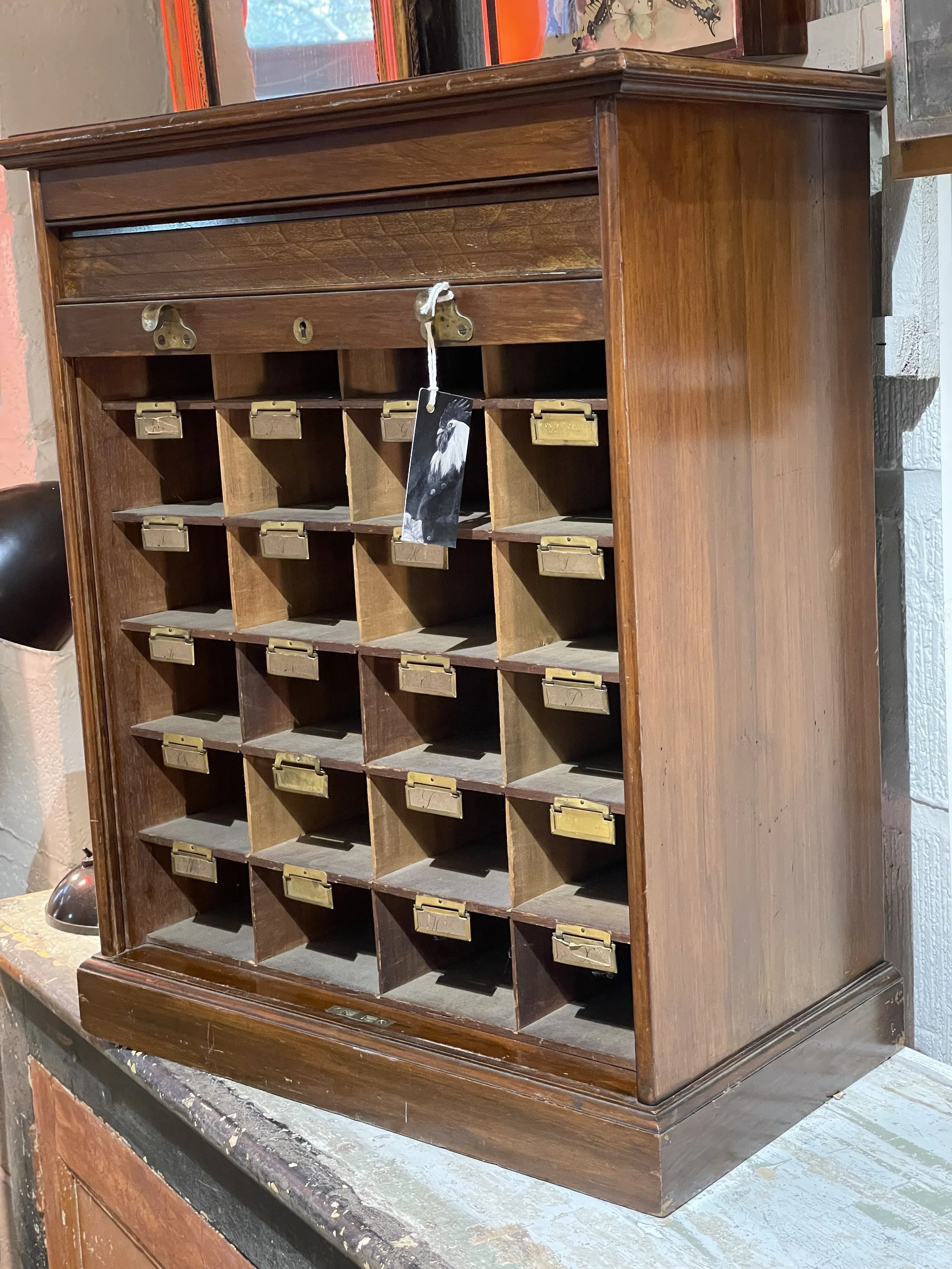 1950s Tambour Cabinet