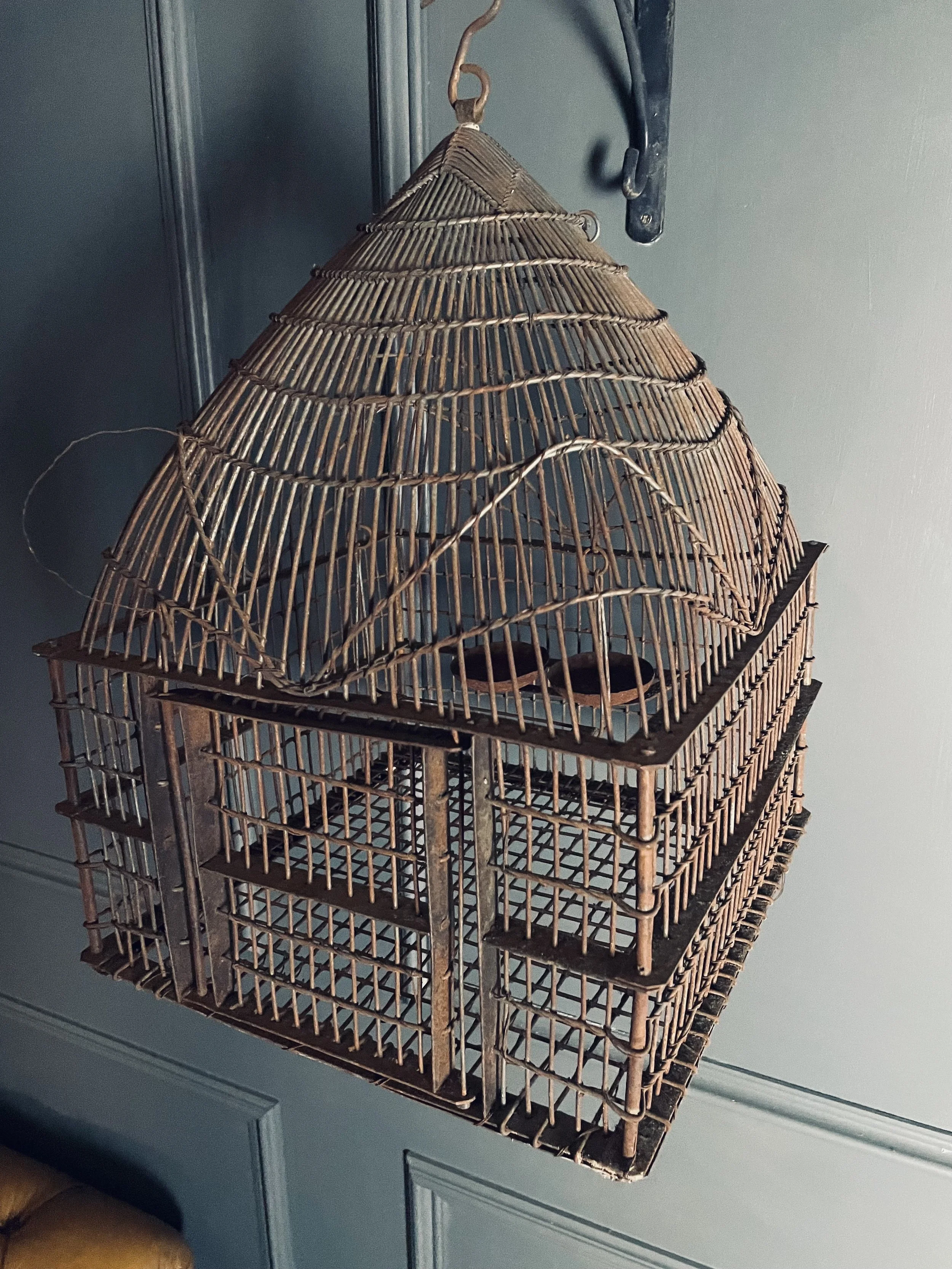 Victorian Ironwork Birdcage