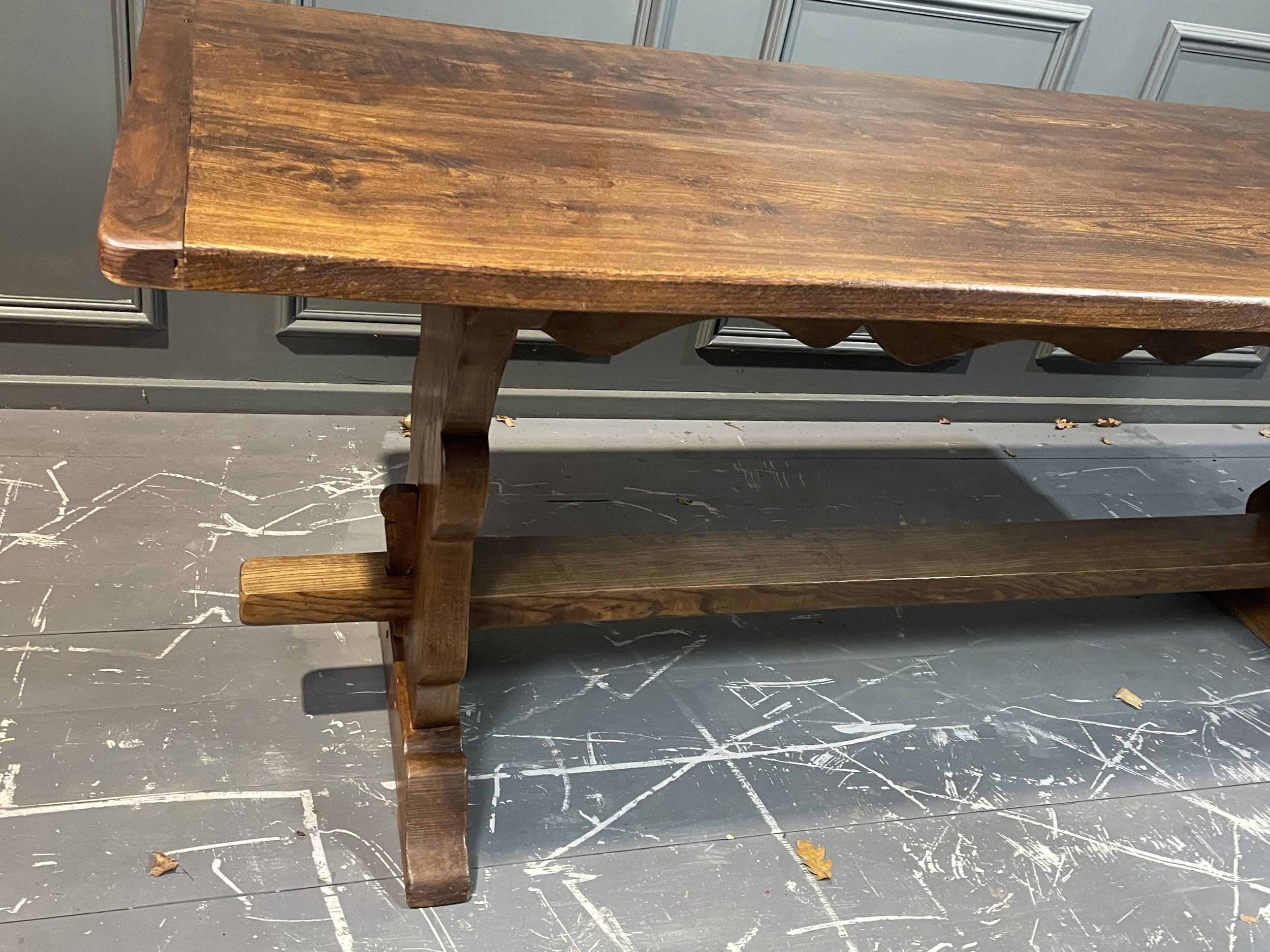 Antique Refectory Elm Dining Table