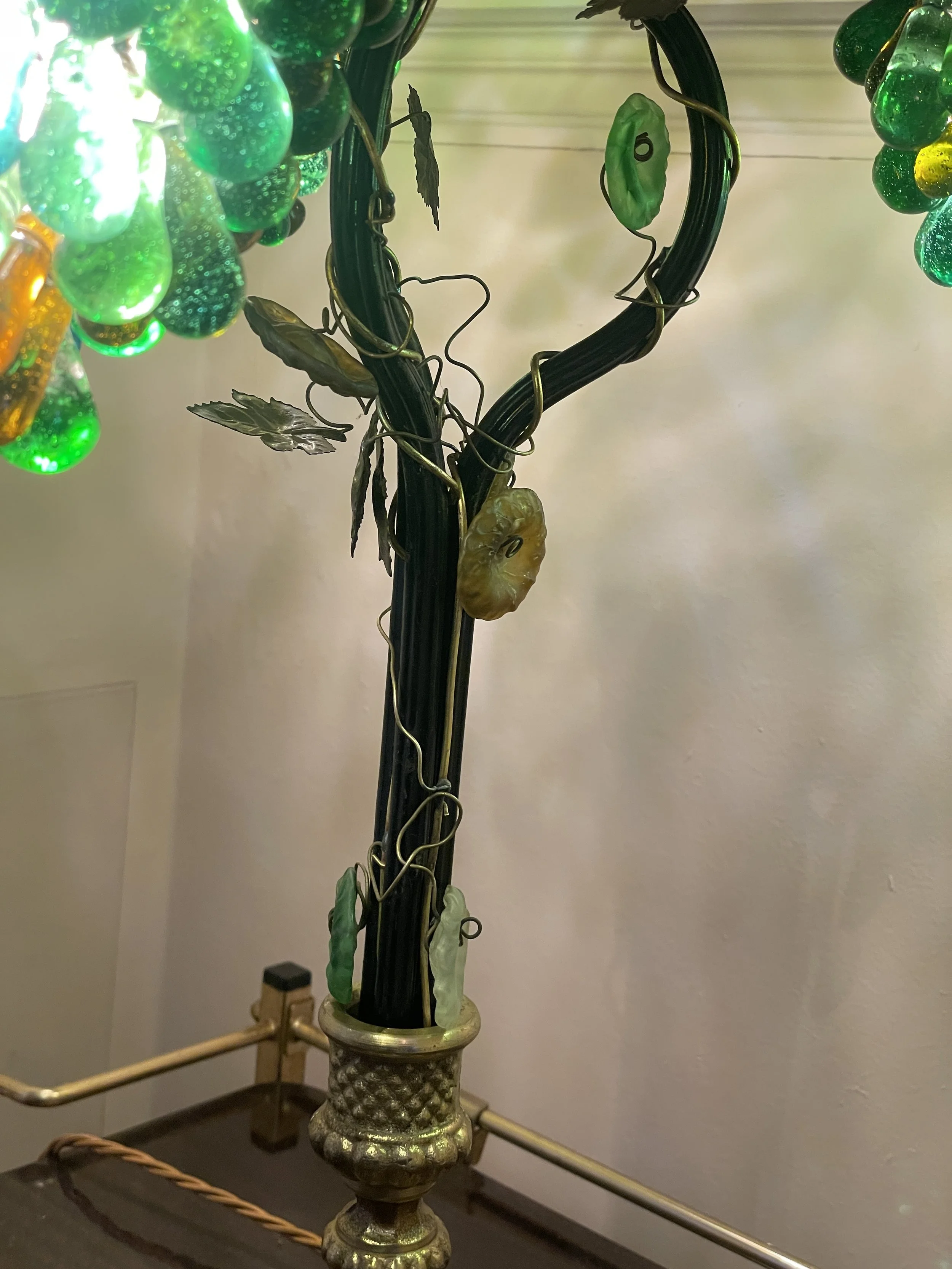 Mid Century Murano Grape Lamp