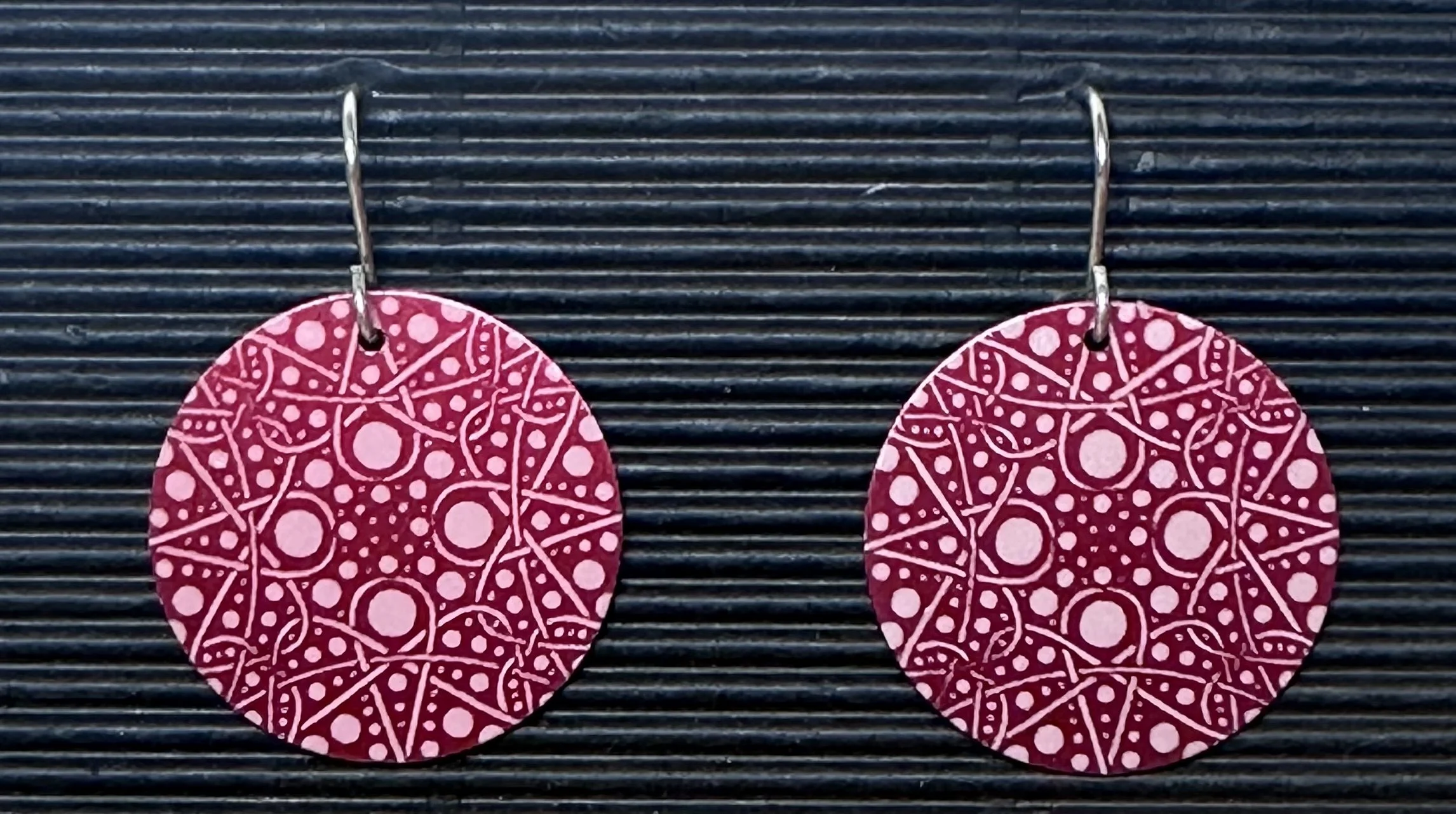 Colourful Disk Earrings