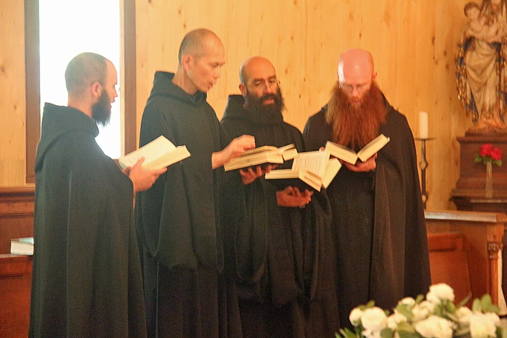 The monks celebrate a wedding anniversary.