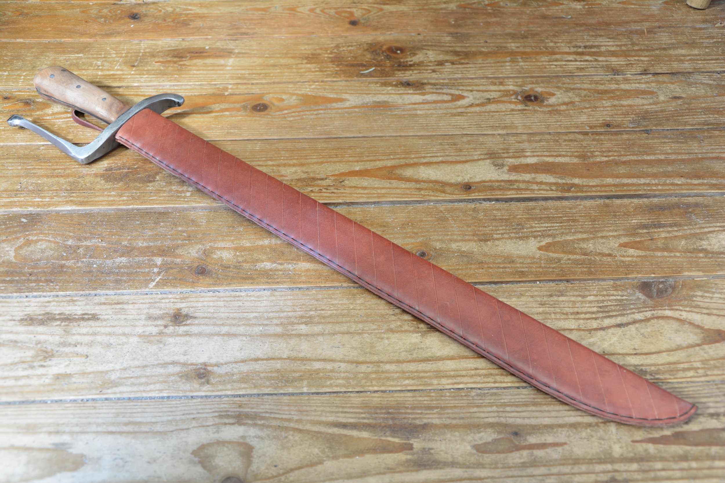 16th Century Hunting Hanger Scabbard with rear belt loop