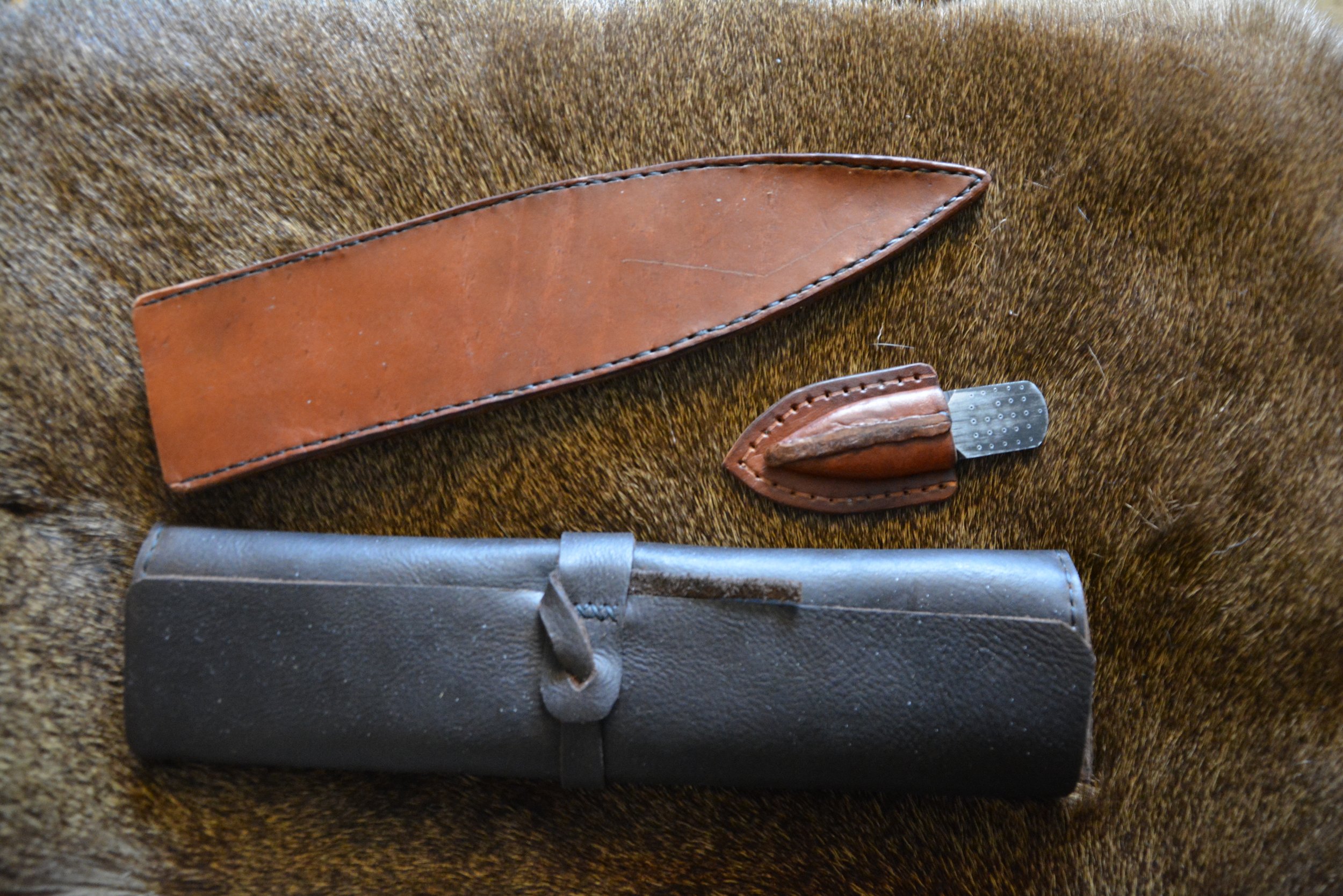 20th Century Knives. Knife Roll, Lapel Sheath and Simple Sheath