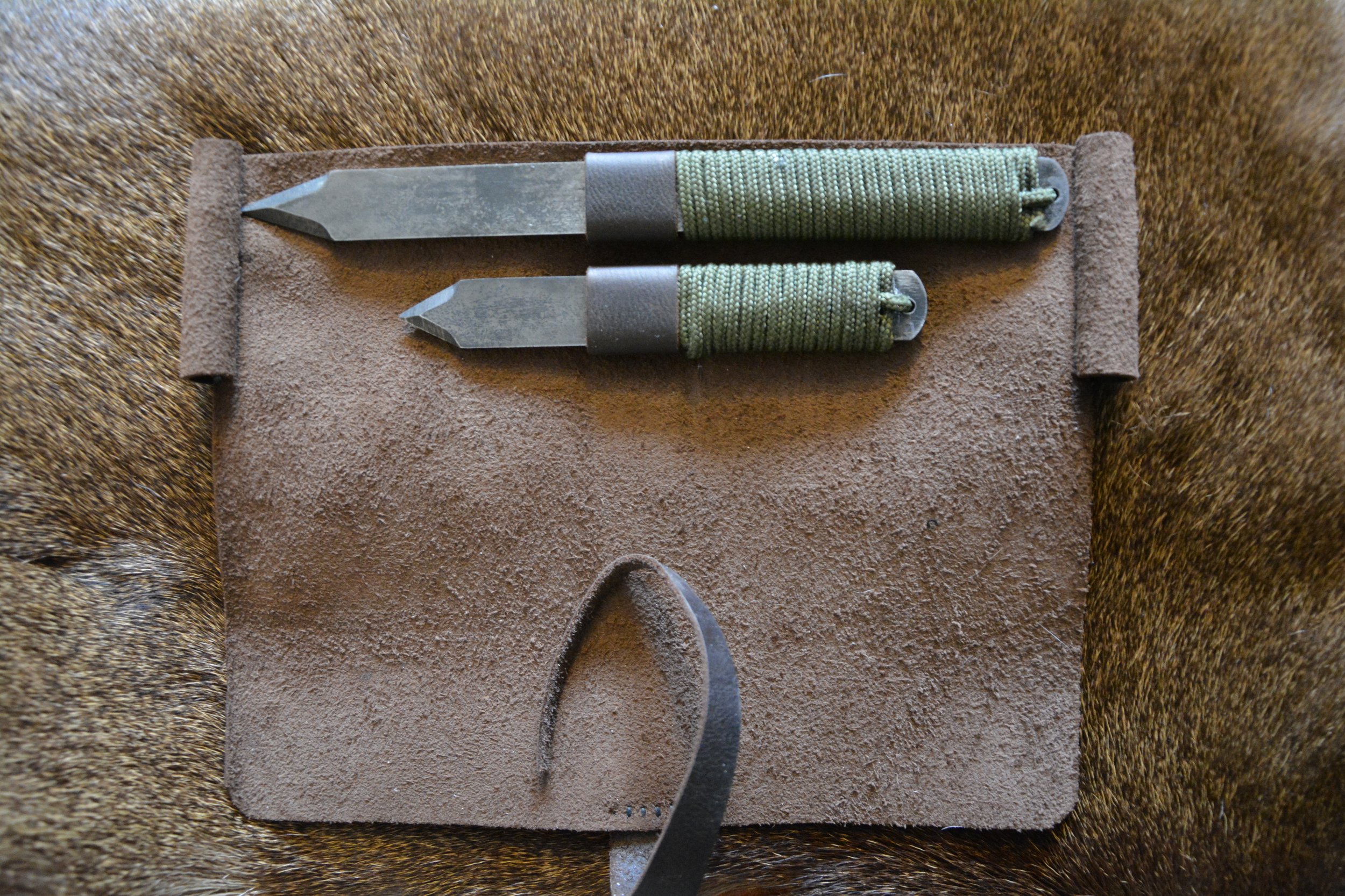 20th Century Knives. Knife Roll, Lapel Sheath and Simple Sheath