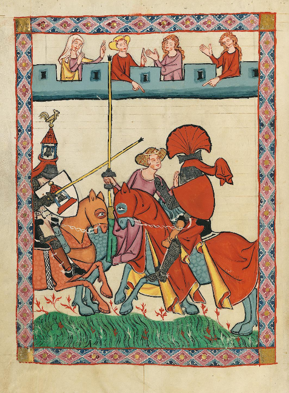 heidelberg-university-library-cod.-pal.-germ.-848-codex-manesse-f.-397v-joutes-dames-demoiselle-c3a0-cheval, 1310-1340.png