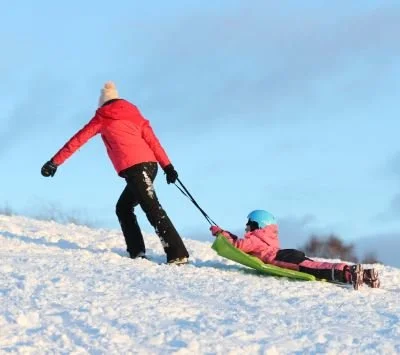 ....Leie akematte.. Rent snow sleds ....