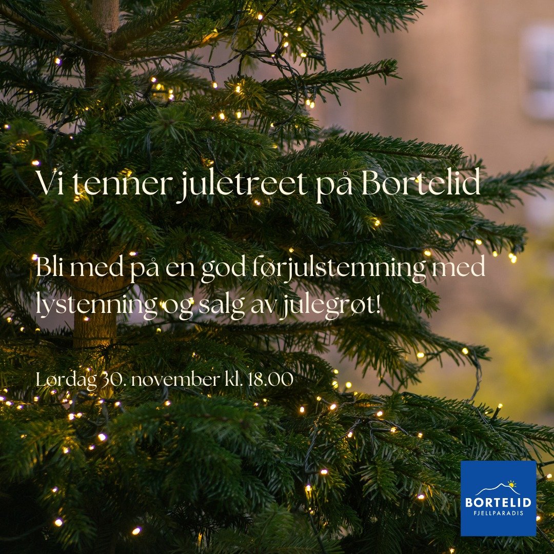 En uke igjen til vi tenner juletreet! 🎄 
Bli med p&aring; en stemningsfull kveld med julelys og gr&oslash;tsalg, l&oslash;rdag 30. november kl. 18.00🌟
Perfekt for b&aring;de sm&aring; og store som elsker julestemning!🎅

#juletretenning #julegr&osl