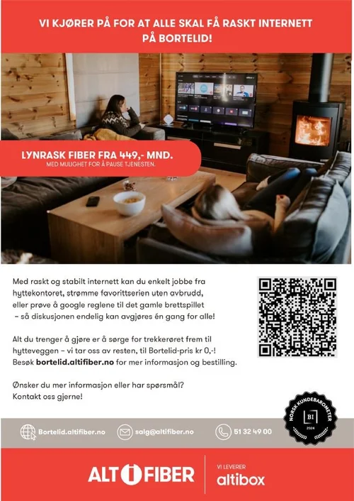 Vinterkampanje fiber — Bortelid - Fjellparadiset nær deg