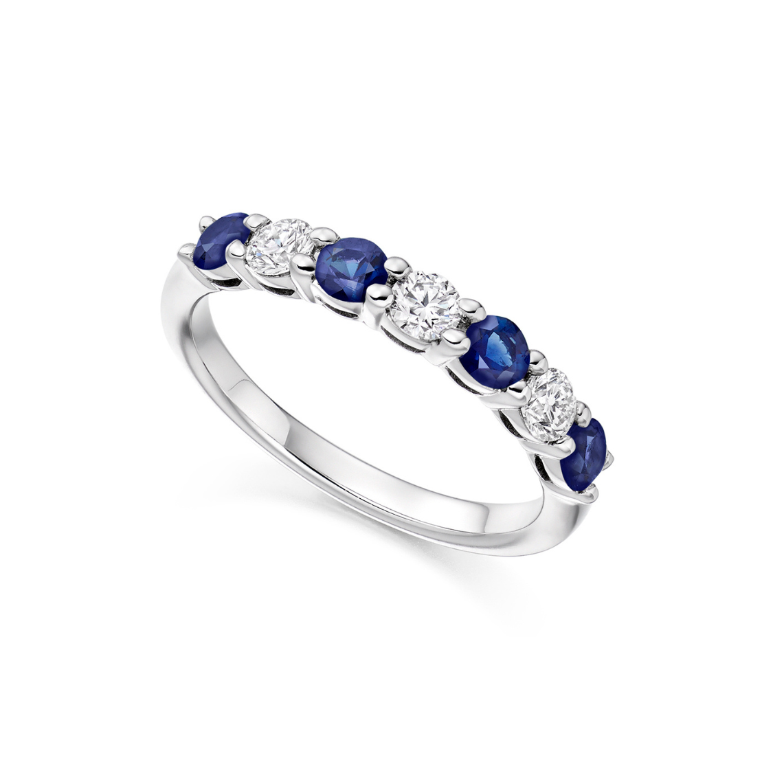 Classic Sapphire and Diamond Eternity Ring - SAVE £690!