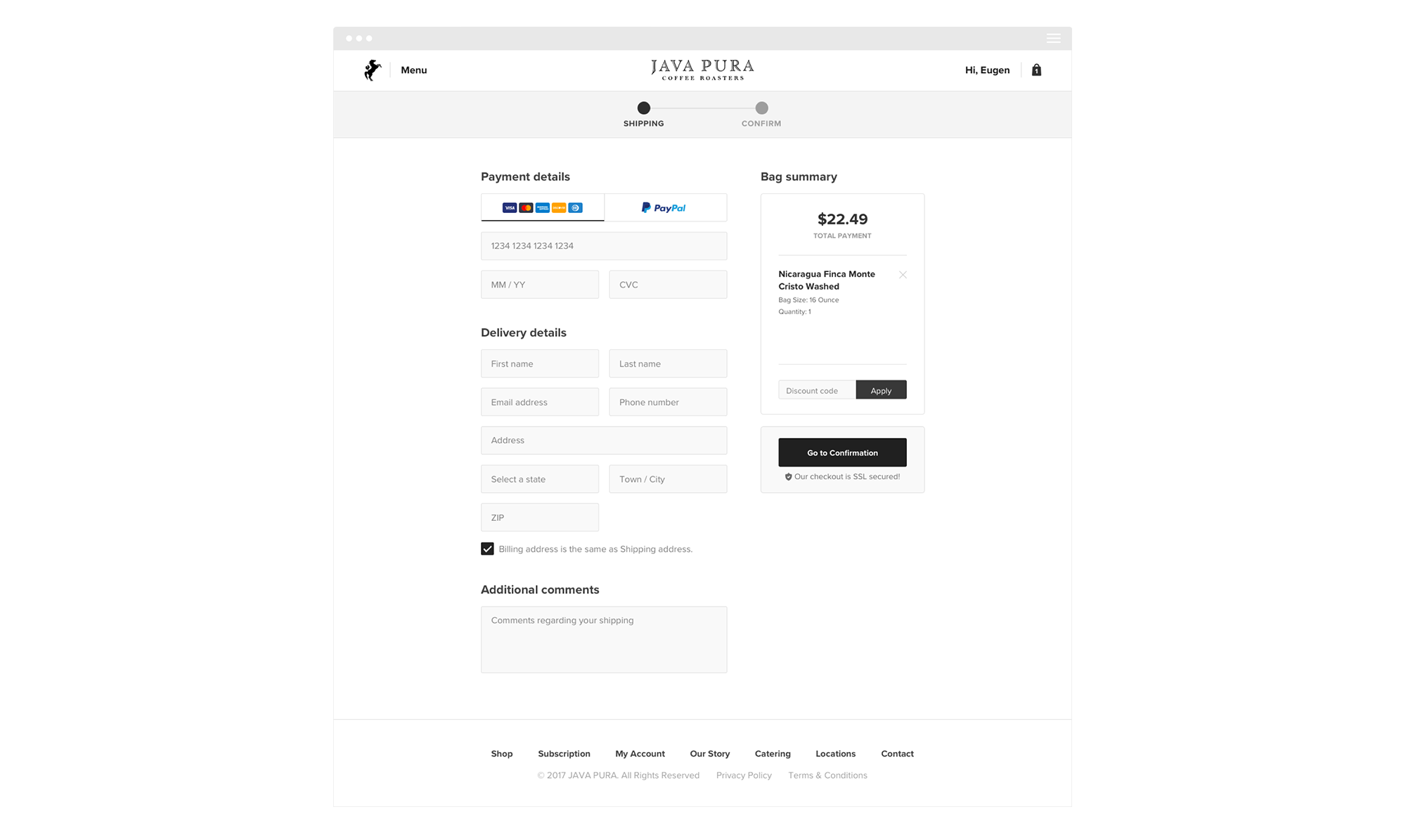 Checkout Process
