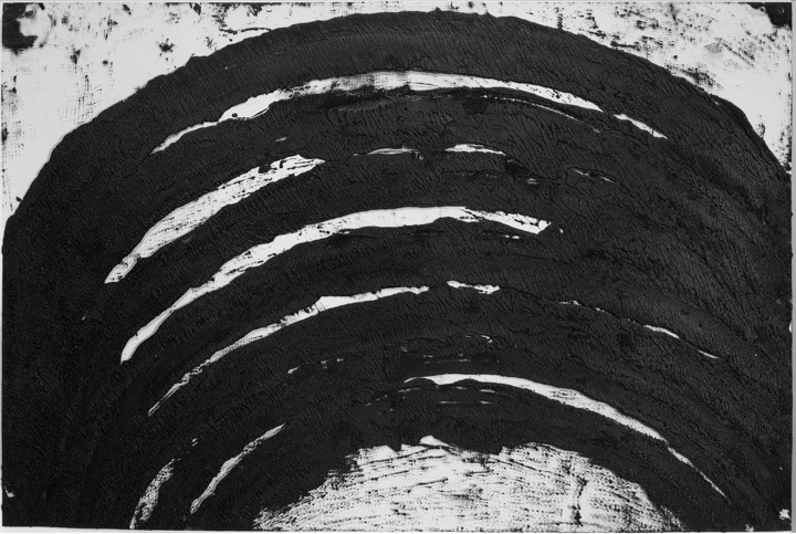 Richard SERRA P&E VIII, 2007 Paintstick on mylar 26 1/2 x 40 inches