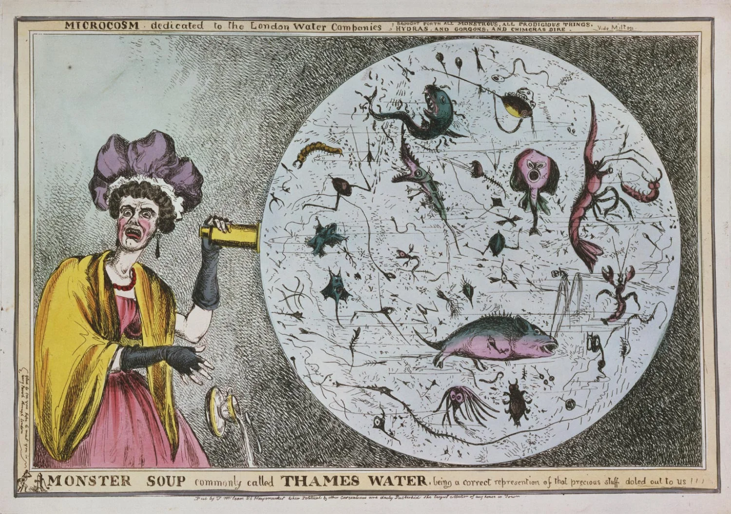 Monster Soup Commonly Called Thames Water, Being a Correct Representation of that Precious Stuff Doled out to Us, William Heath, 1794%2F95 - 1840 Gift of Mrs. William H. Horstmann, 1955.