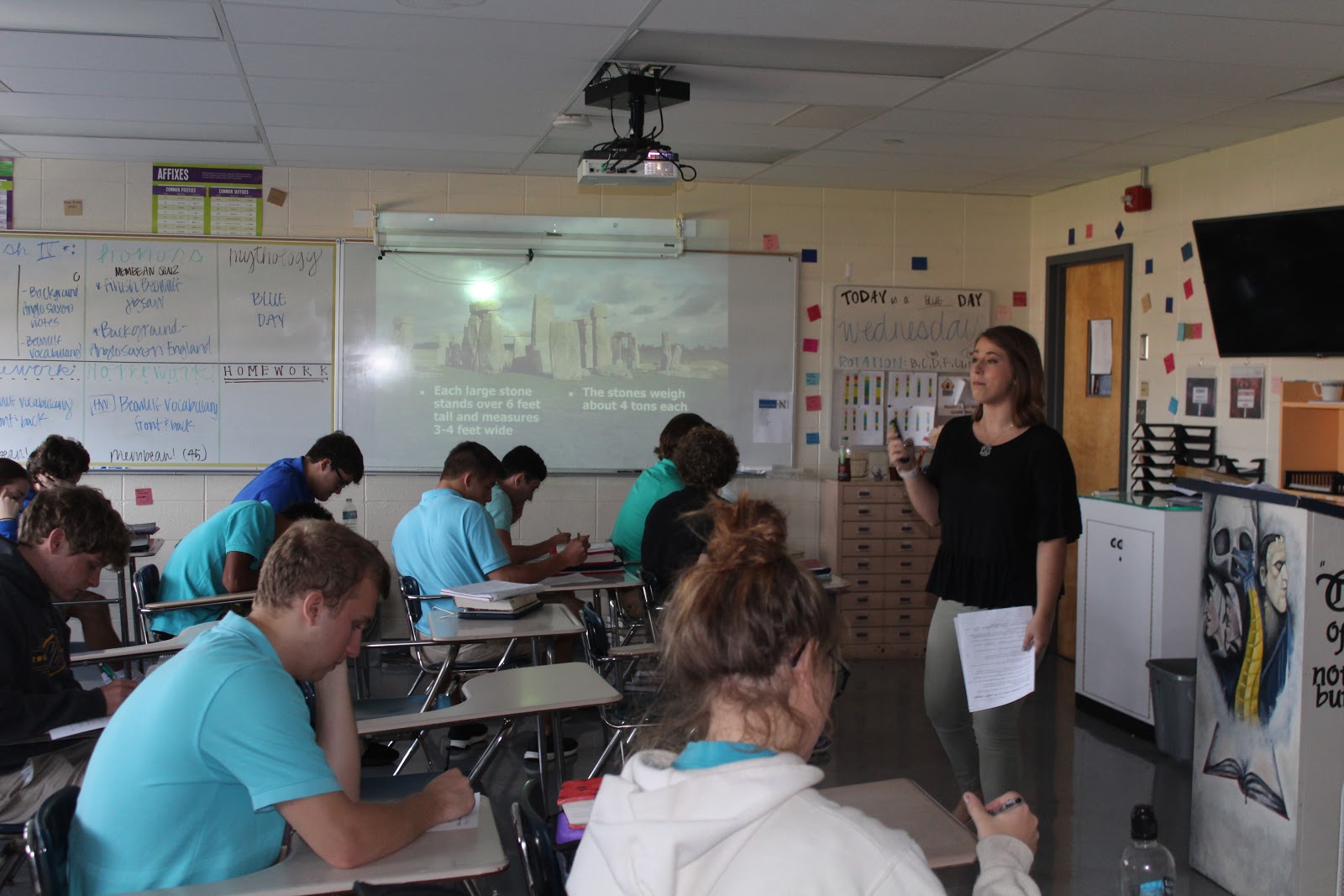 Alum, Mrs. Kelsey Bertsch Grome. '11 teaches English at NCC. 