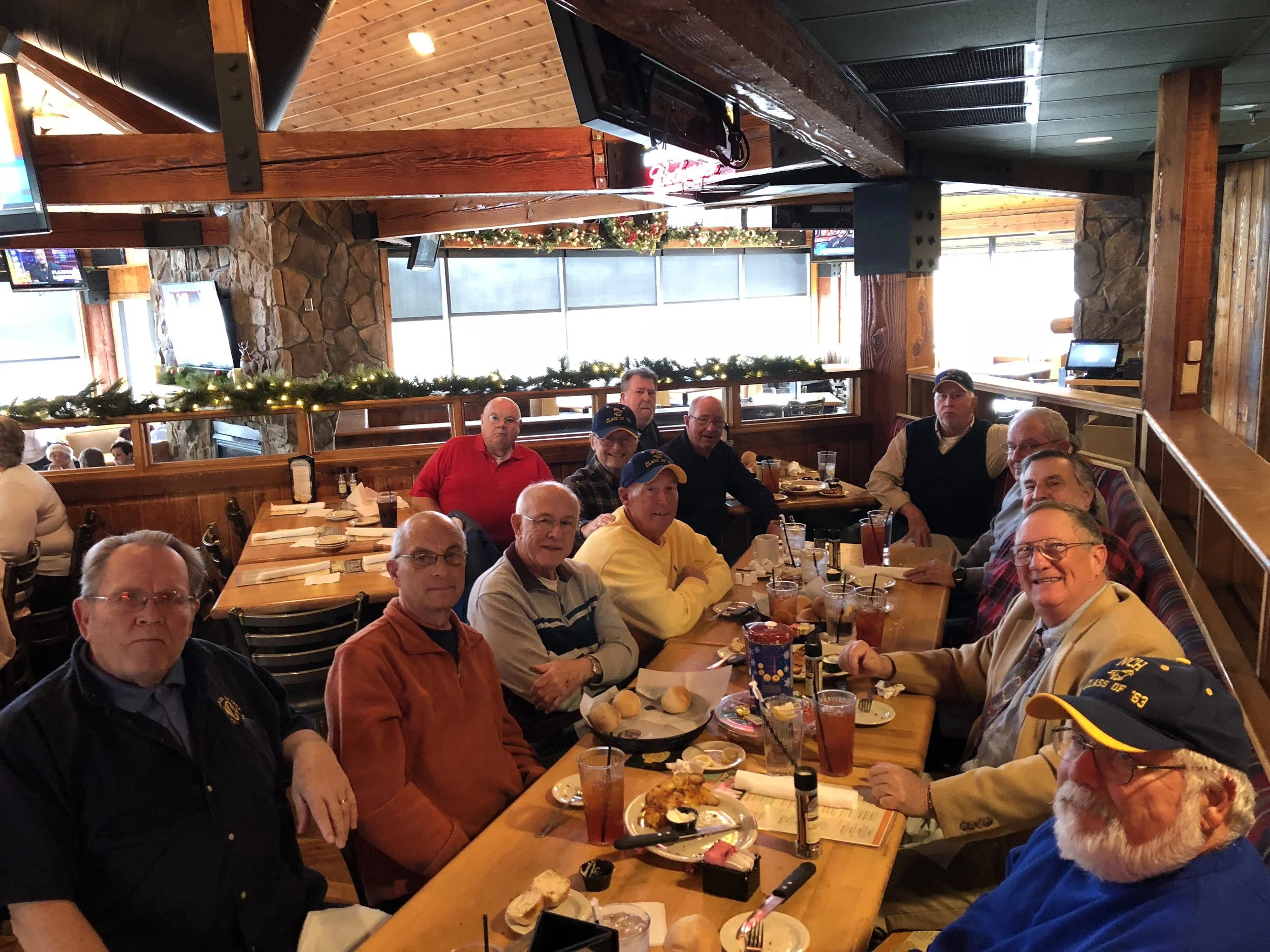 Pictured in the photo from back to front: Max Dawson, Fred Meyer, Edward Lear, Dan Steffen, Stan Shoemaker, Marty Stricker, Jeff Walters, Tom LeAce, Larry Knarr, Nick Prigge, Rick Allesandro, Ray Halbach, John Prable
