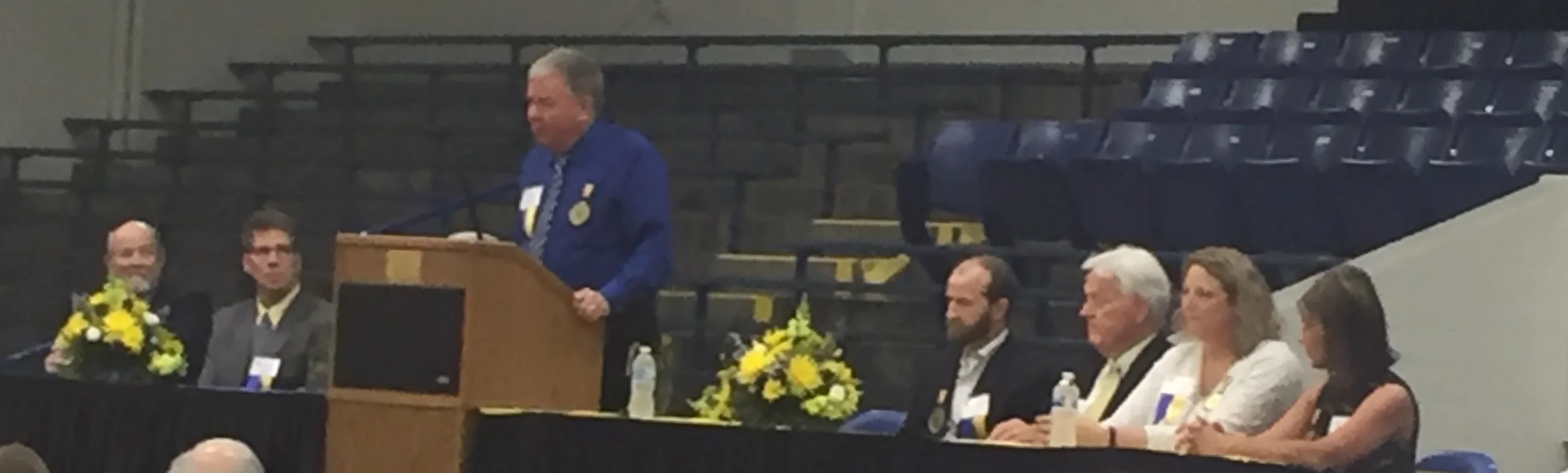 The Fr. John Hegenauer Community Service Award was awarded to Mr. Greg Ziegler ’ 73 for his commitment to the family values NCCHS strives to impart to its students. 