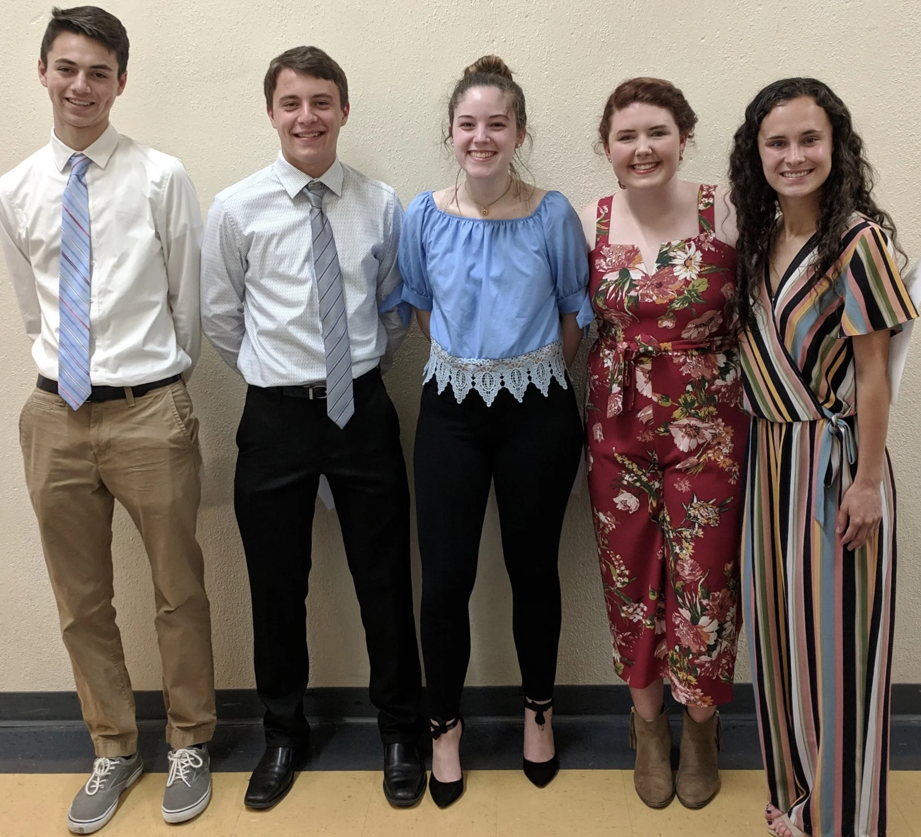 The Executive Board — Jacob Frisk, Jonah Krebs, Grace Kessen, Anna Collopy, Sarah Bertsch.