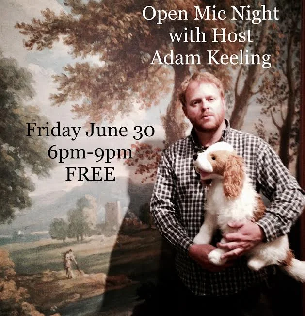 Musician, Adam Keeling, will host our very first Open Mic Night at The River House.  Open Mic Nights are FREE events.  Anyone can get on stage at Open Mic Nights (Note: We are an inclusive and family friendly venue so please keep your perf…