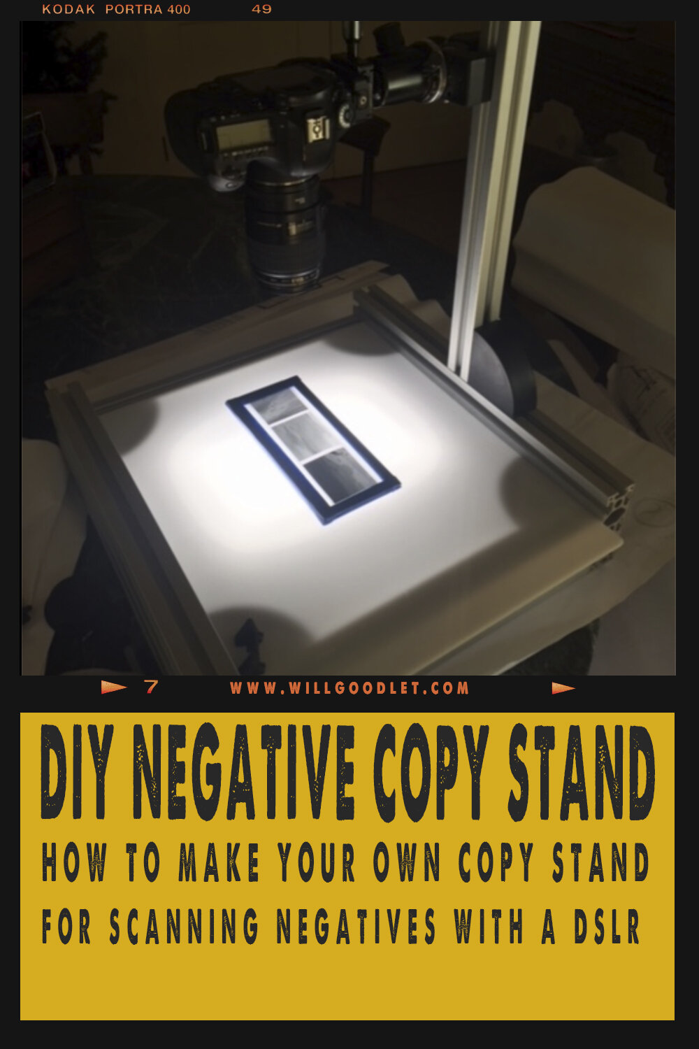 Diy Copy Stand For Scanning Negatives