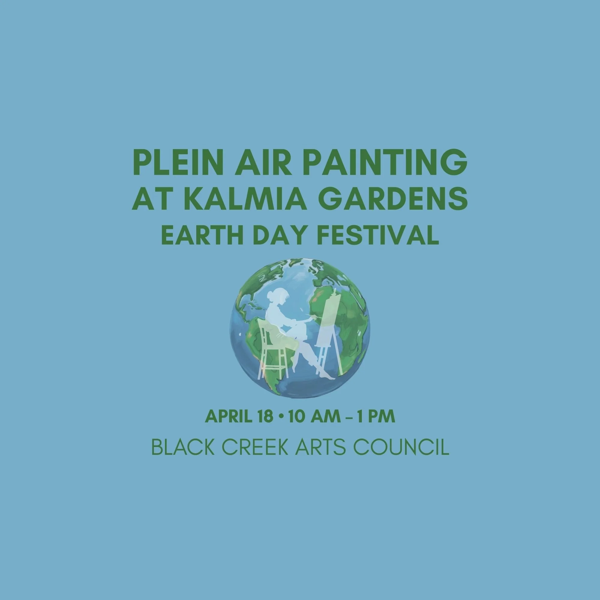 Plein Air Painting at Kalmia Gardens Earth Day Festival