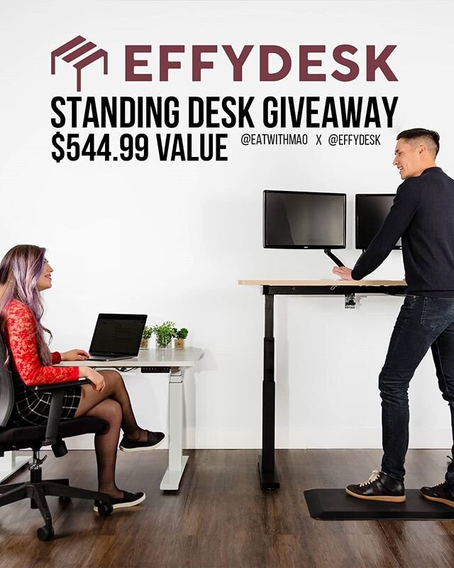 🚨STANDING&nbsp;DESK&nbsp;GIVEAWAY ($544.99 VALUE)🚨
__
I've teamed up with @effydesk&nbsp;to giveaway 1 home office model standing&nbsp;desk&nbsp;valued at $544.99 to one lucky winner! They are a local company based in Vancouver offering affordable 