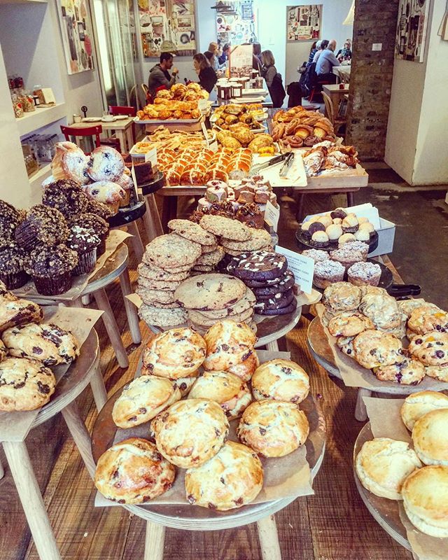 Scone heaven at @gailsbakery in London. This is why breakfast is my favorite meal! 🍪☕️