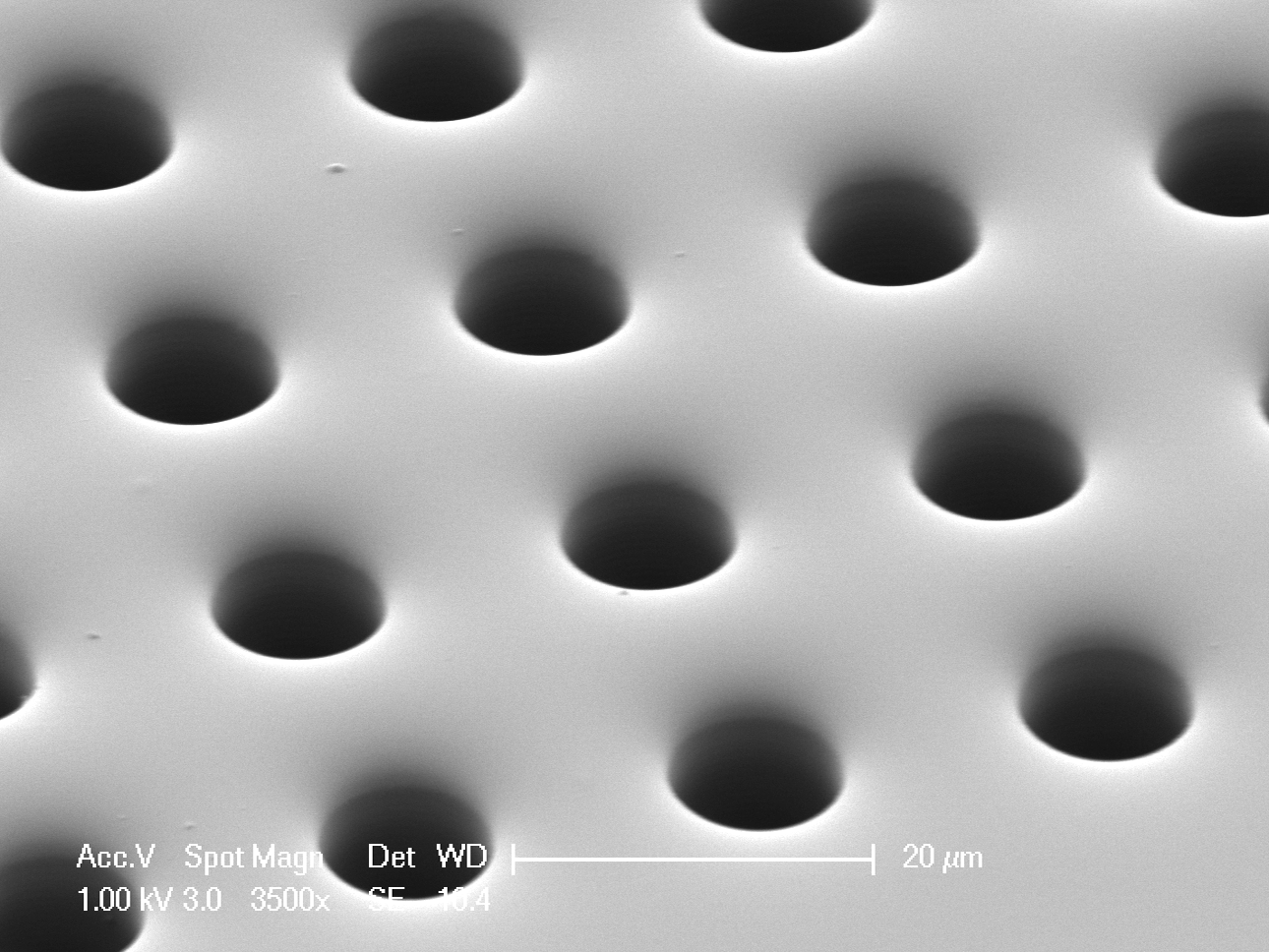 Urethane micro holes