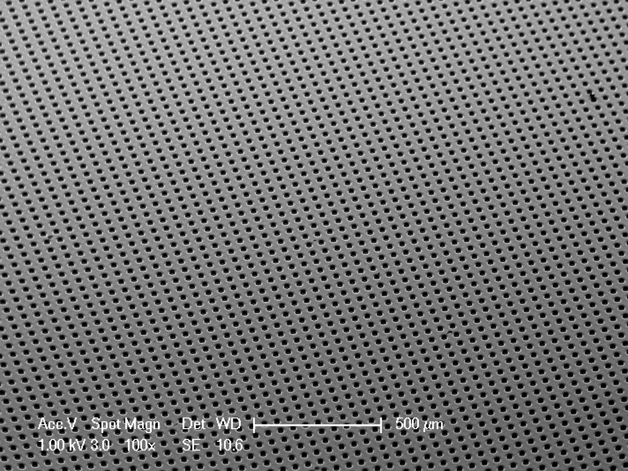 Urethane micro holes