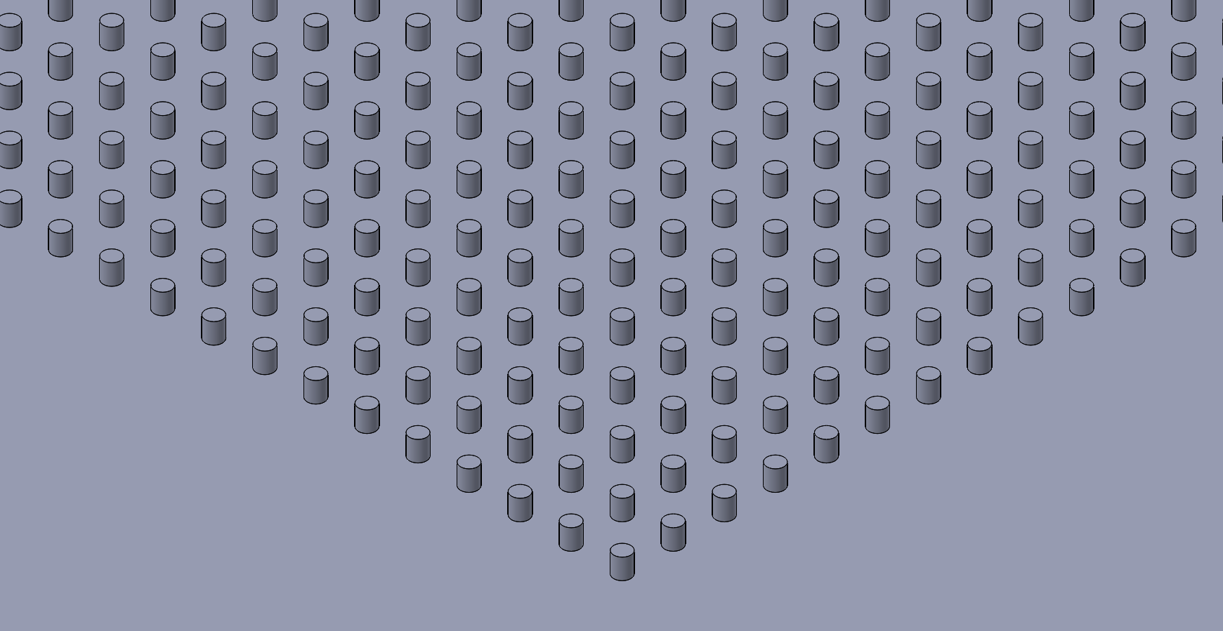 5um diameter x 10um spacing x 6um tall